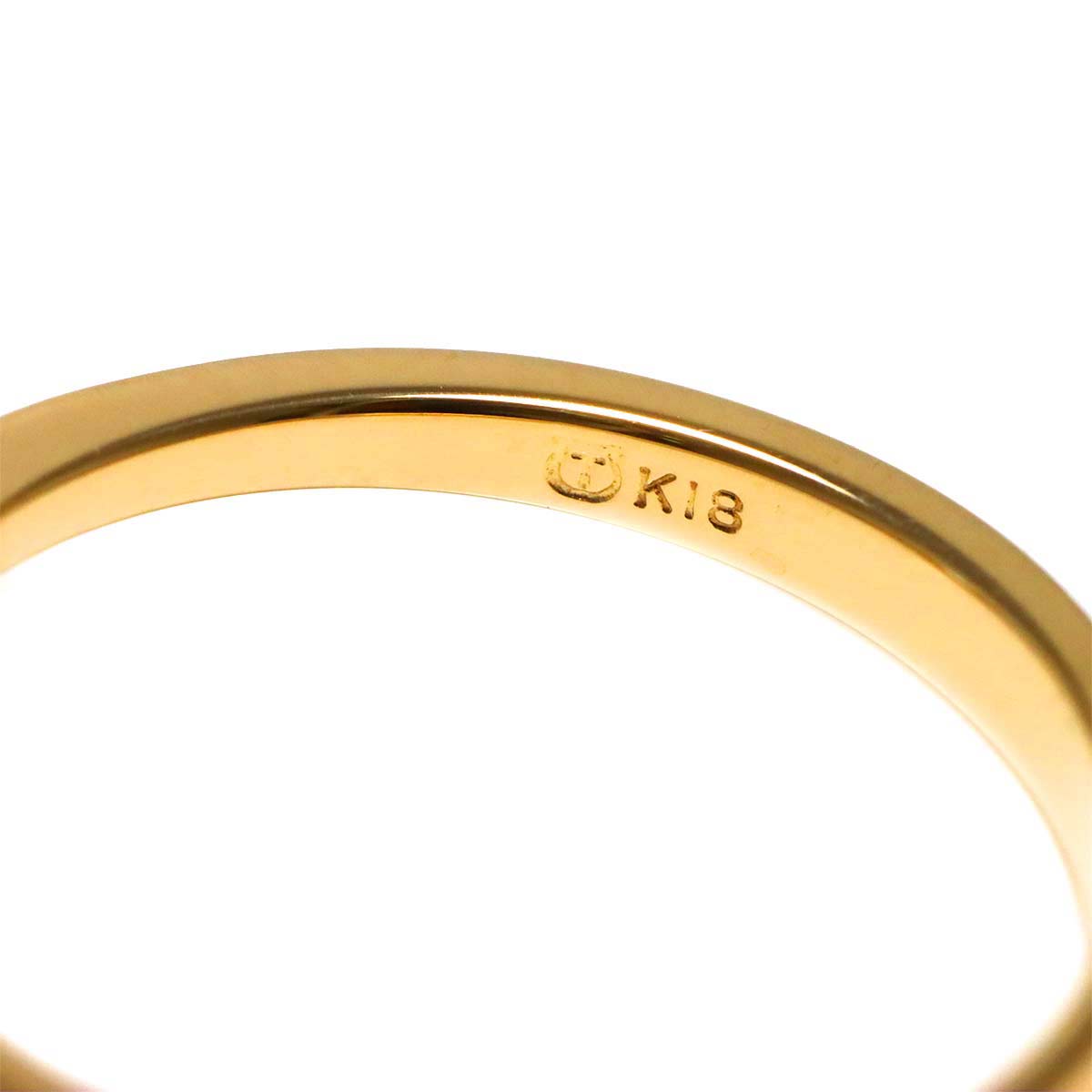 Akoya Pearl 5.2mm Diamond Ring 18K PG 750 Size5.25(US)