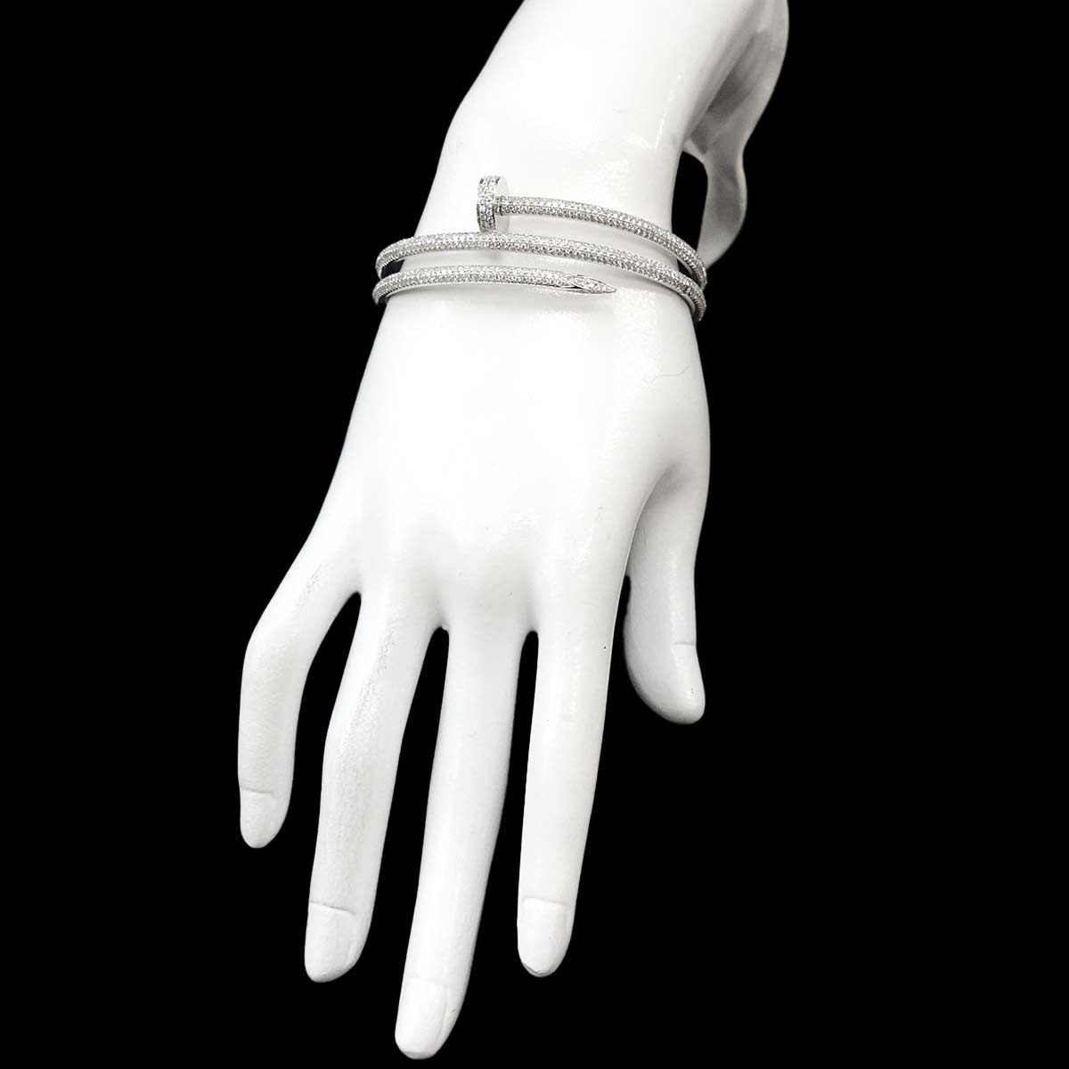 Diamond Bracelet 18K K18 WG White Gold 750