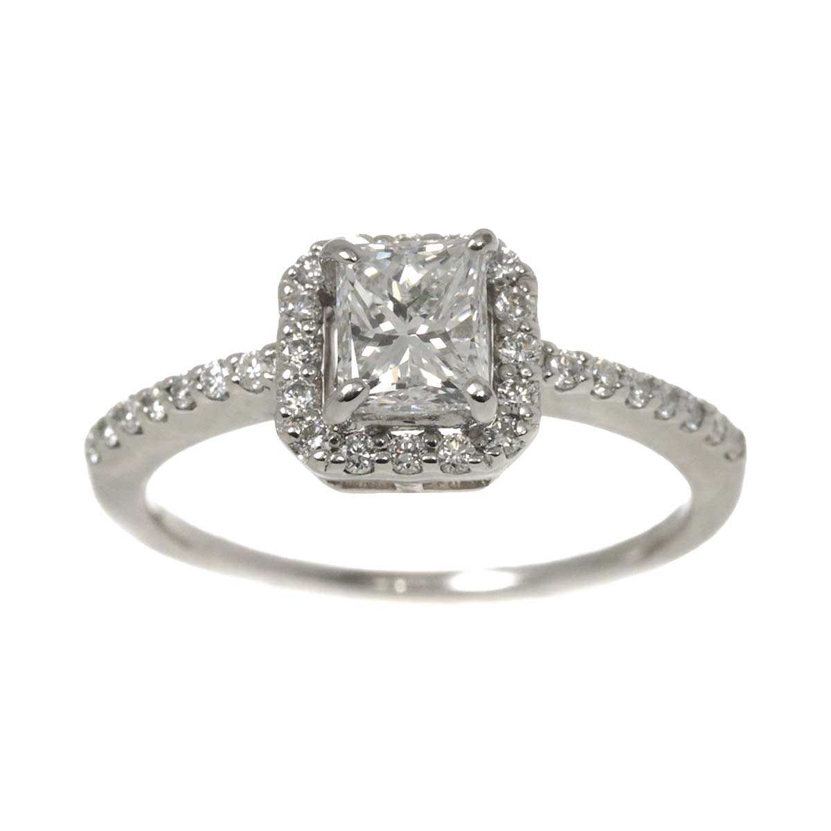 Diamond 0.618ct/0.17ct Ring Pt Platinum size3.75(US)