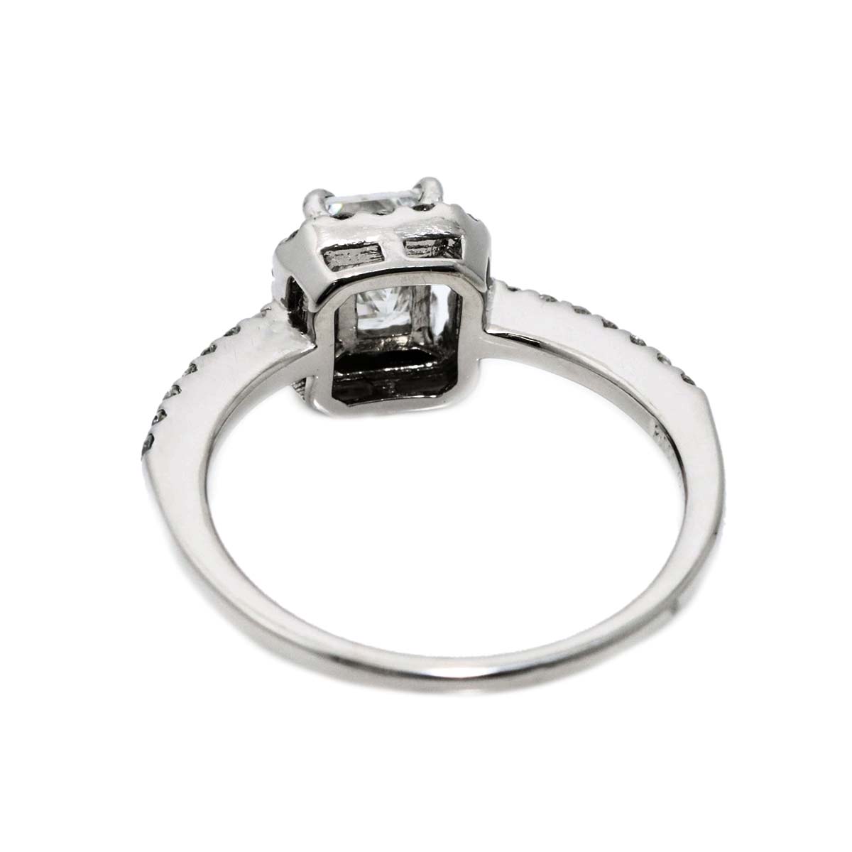 Diamond 0.618ct/0.17ct Ring Pt Platinum size3.75(US)