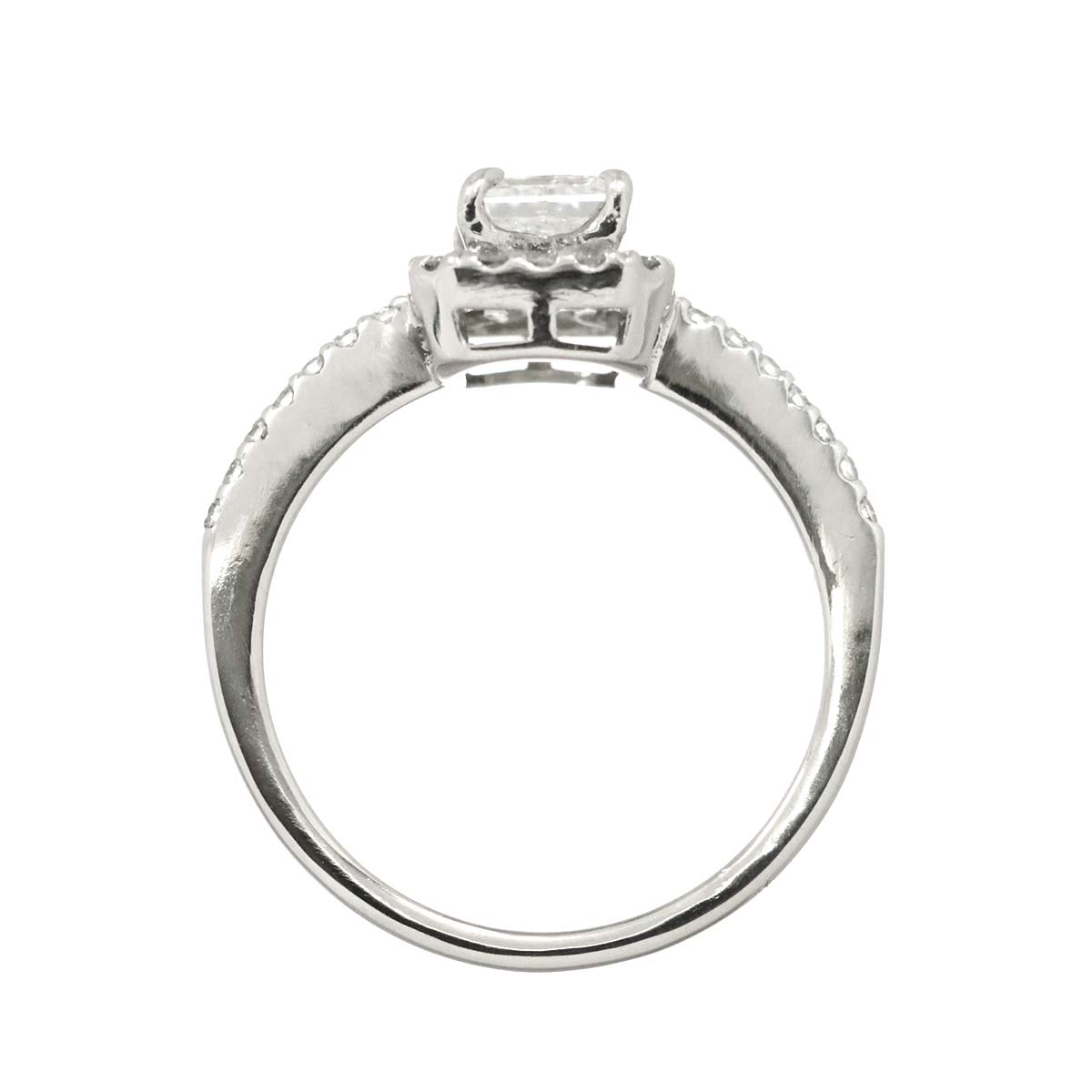 Diamond 0.618ct/0.17ct Ring Pt Platinum size3.75(US)