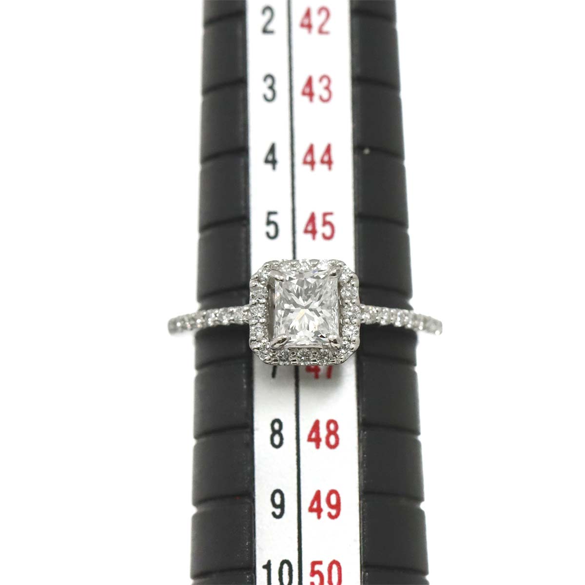 Diamond 0.618ct/0.17ct Ring Pt Platinum size3.75(US)