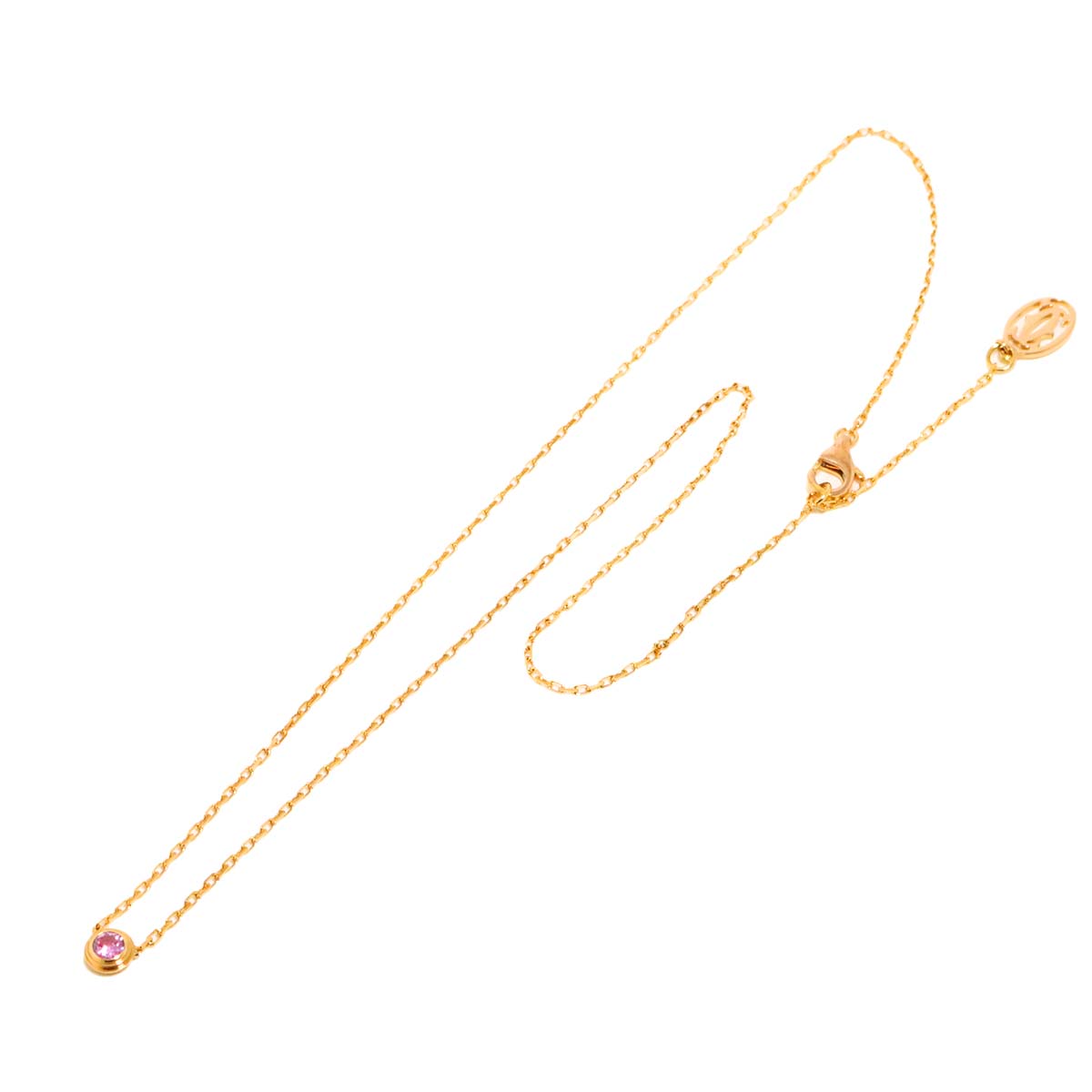 d Amour Sapphire Necklace 18K Pink Gold 750