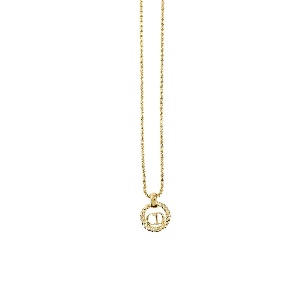 CD Logos Necklace Gold Accessory