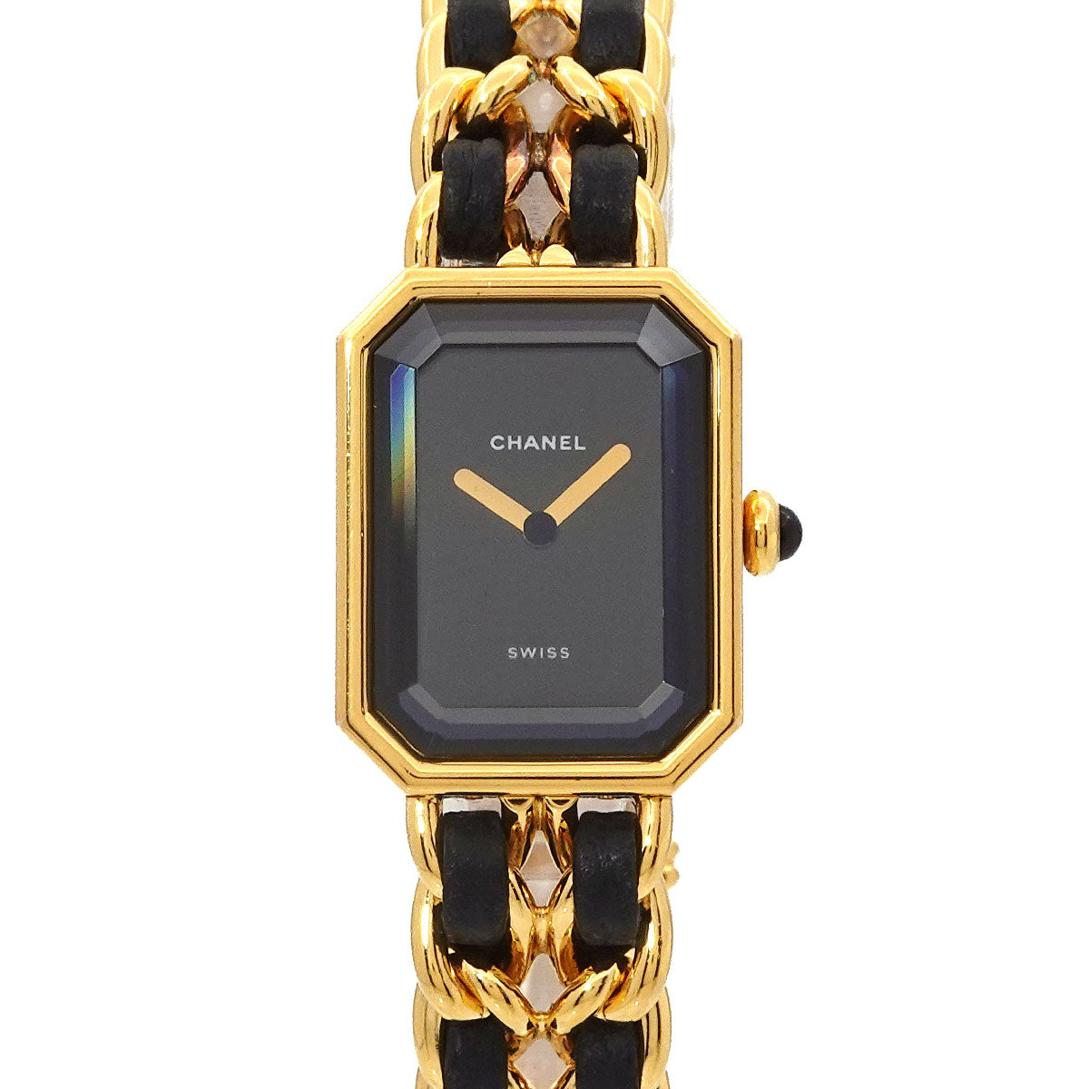 Premiere Size L H0001 Vintage Quartz Black Dial Ladies Watch