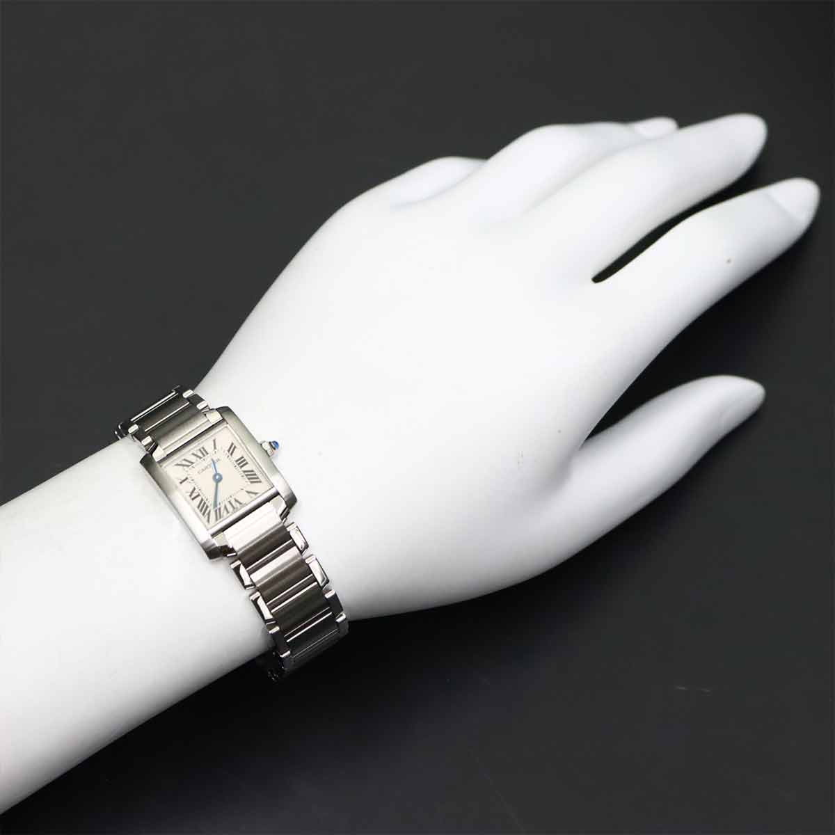 Tank Francaise SM W51008Q3 Quartz Cream Dial Ladies Watch