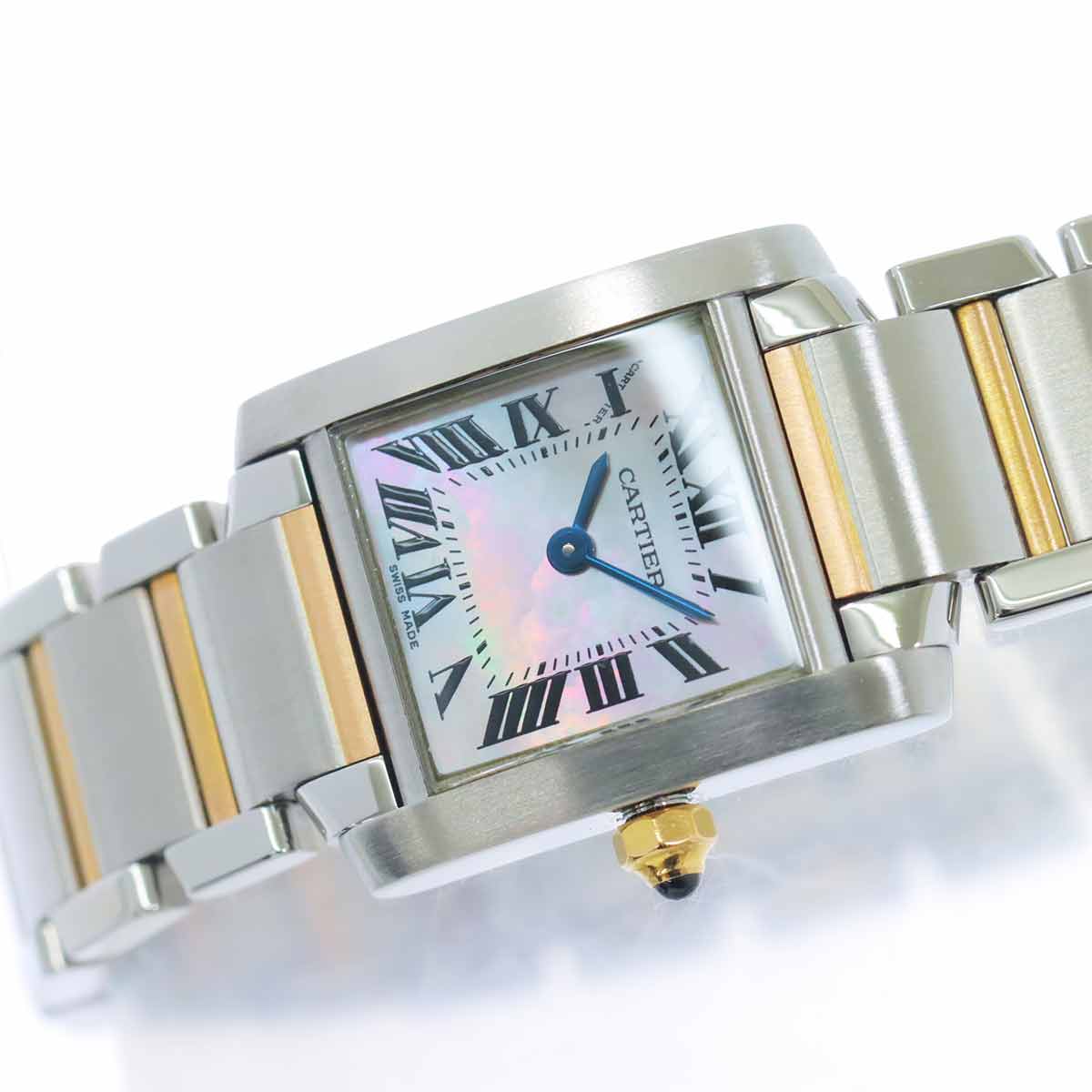 Tank Francaise SM W51027Q4 750 PG Quartz Pink Shell Dial