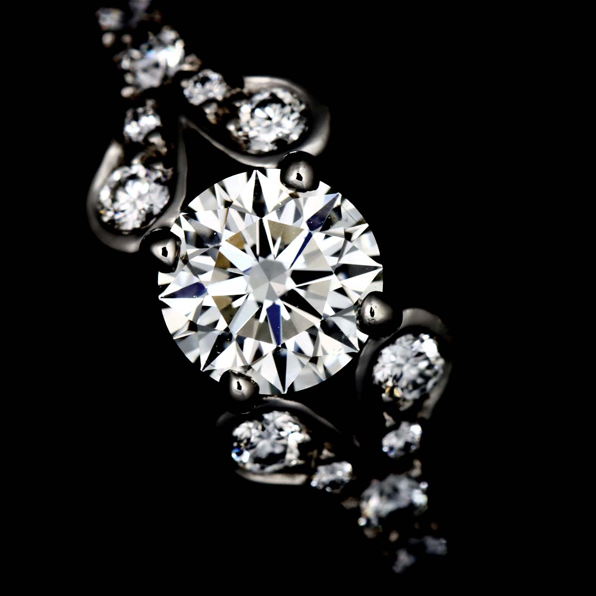 Ballerine Diamond 0.62ct G/VVS2/3EX Ring Pt Size48 4.5(US)