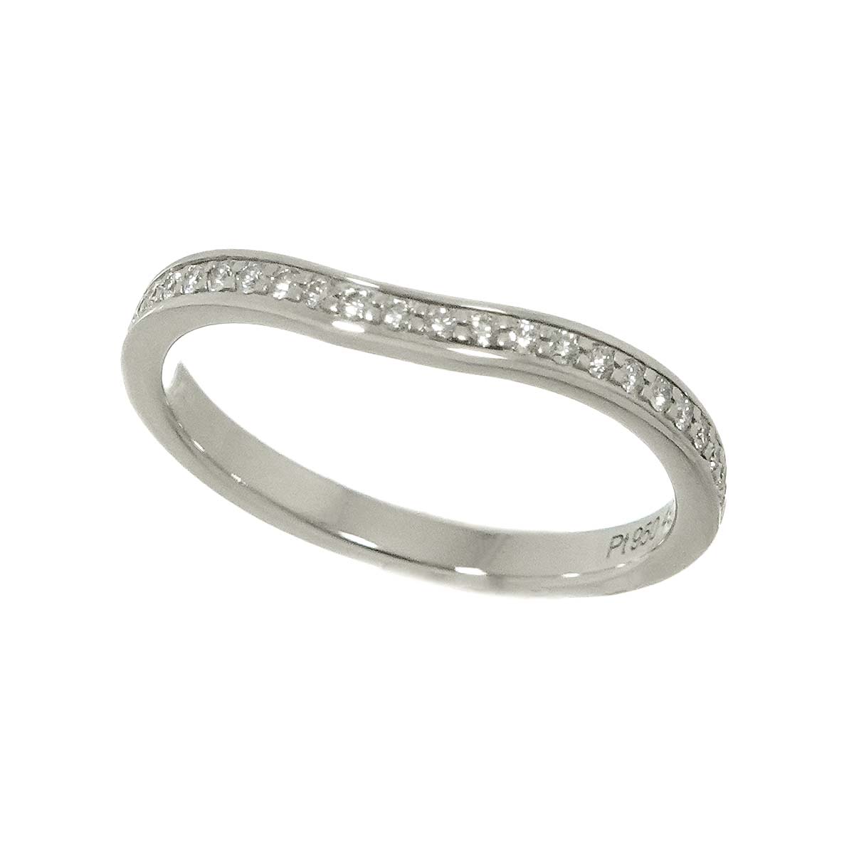 Ballerine Half Diamond Ring Pt Size49 4.75-5(US)