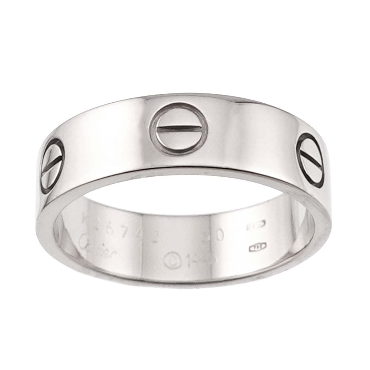 Love Ring 18K White Gold 750 size60 8.75(US)