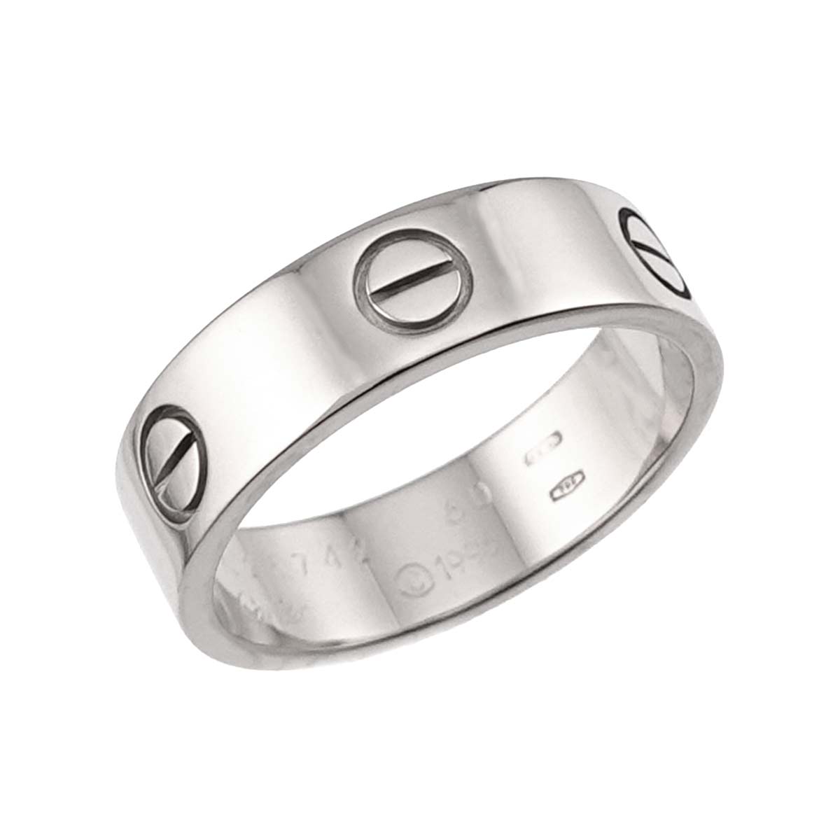 Love Ring 18K White Gold 750 size60 8.75(US)