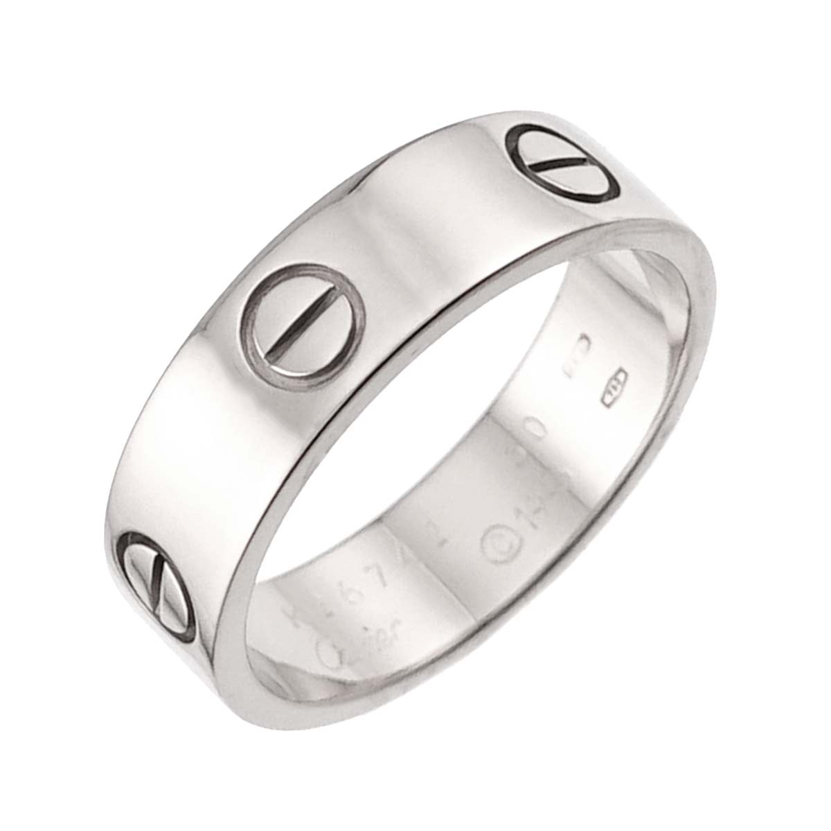 Love Ring 18K White Gold 750 size60 8.75(US)