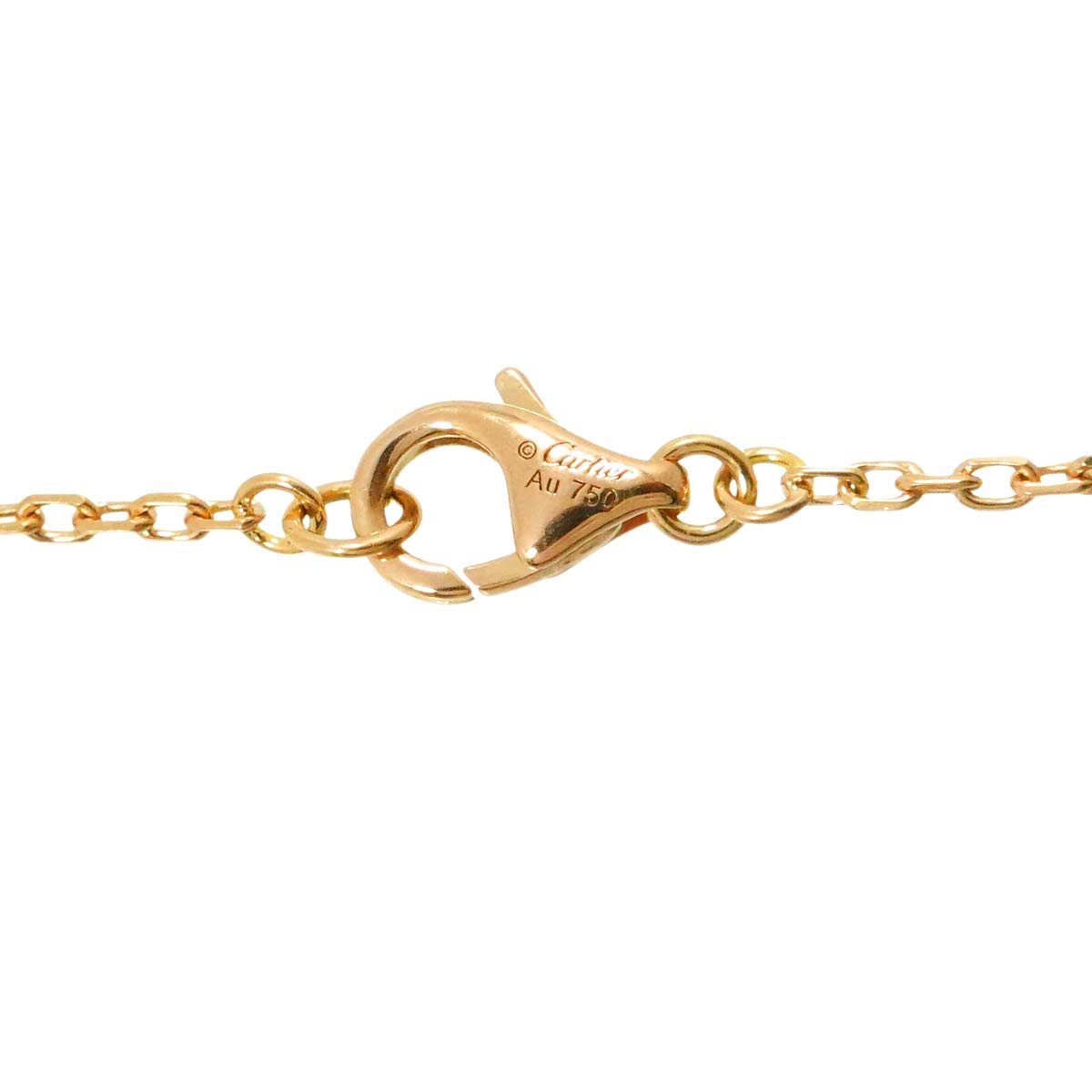 C Heart Diamond Necklace 18K Pink Gold 750