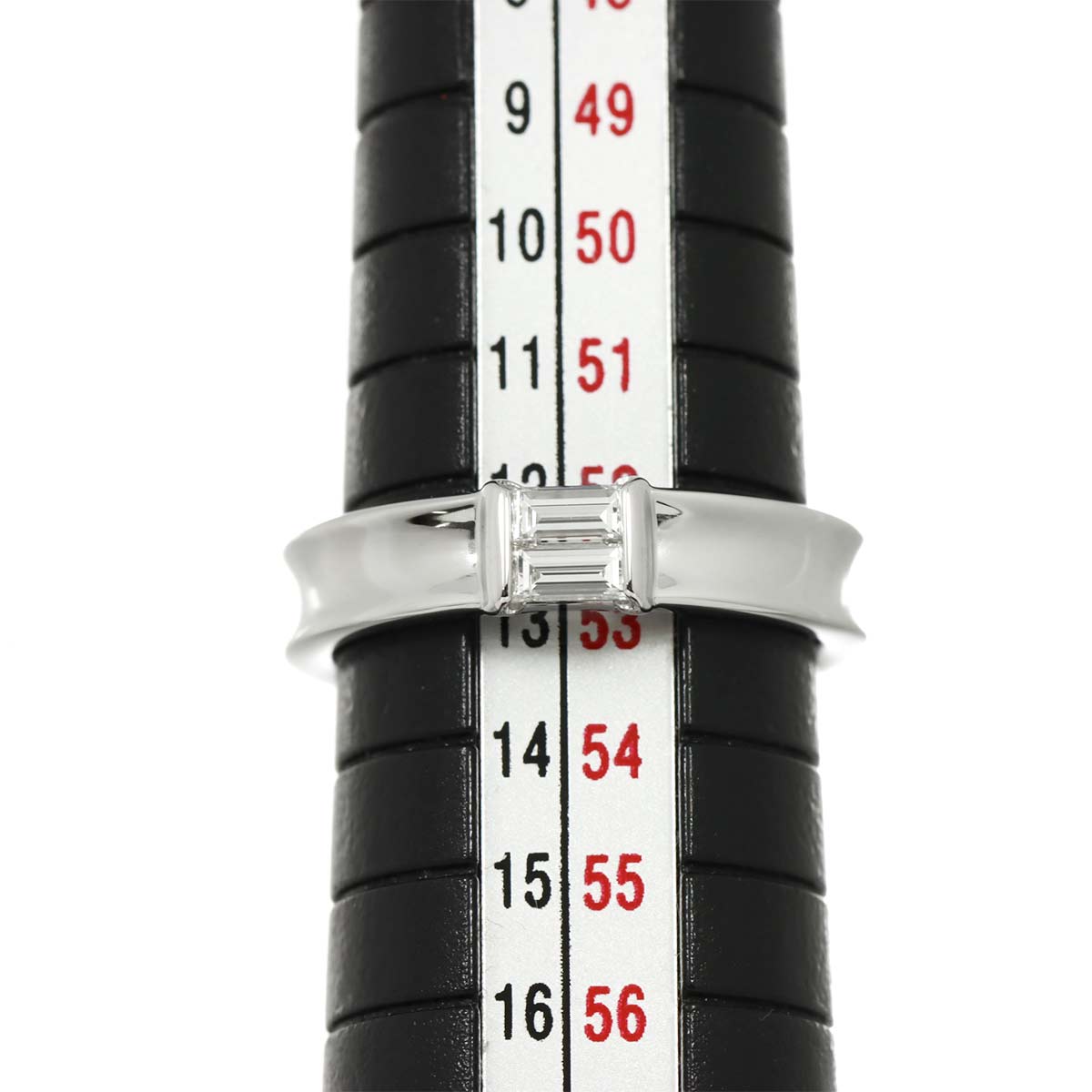 Diamond Ring 18K White Gold 750 size6.25-6.5(US)