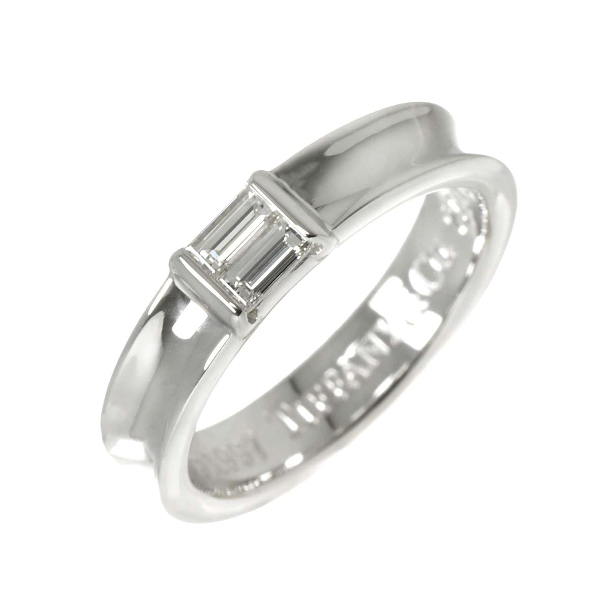 Diamond Ring 18K White Gold 750 size6.25-6.5(US)