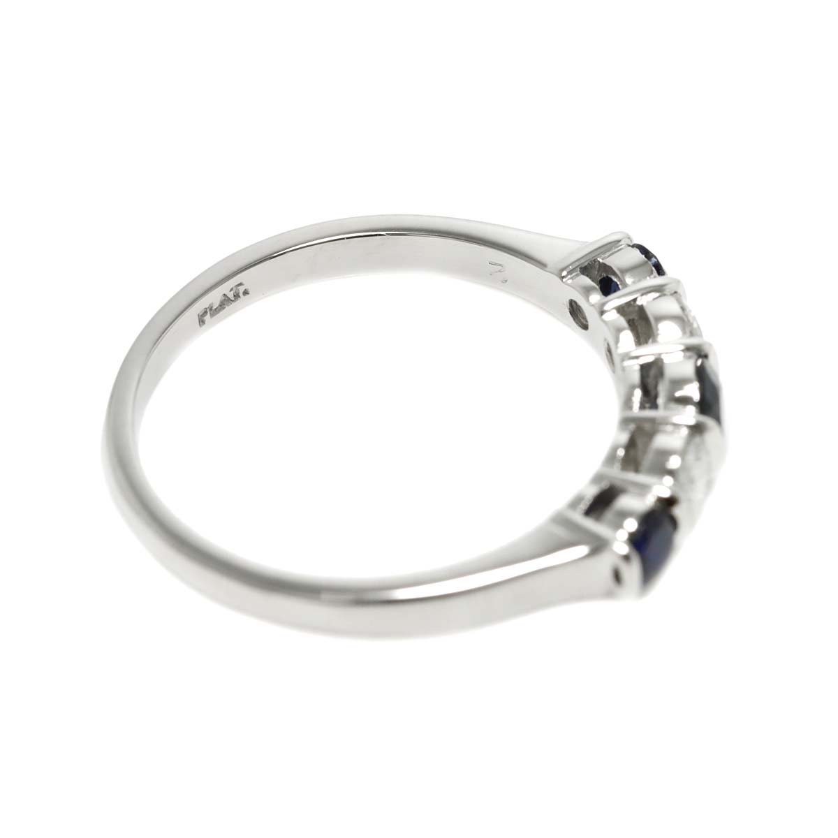 Sapphire Diamond Ring Platinum Size6-6.25(US)