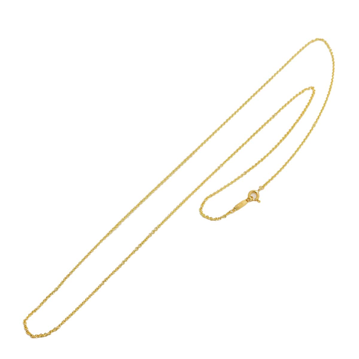 Chain Long Necklace 18K YG Yellow Gold 750