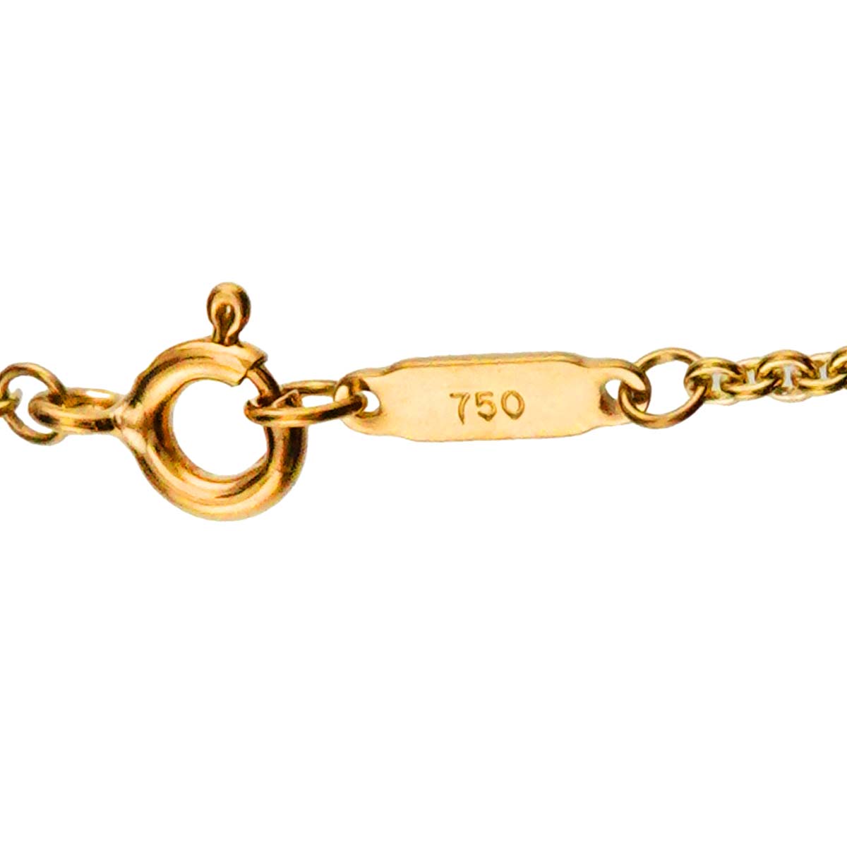 Chain Long Necklace 18K YG Yellow Gold 750