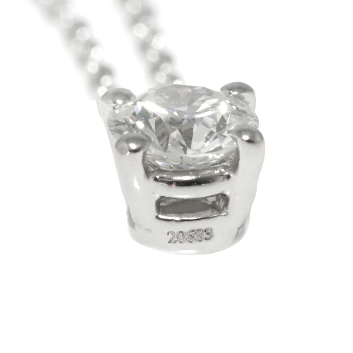 Solitaire Diamond Necklace Platinum