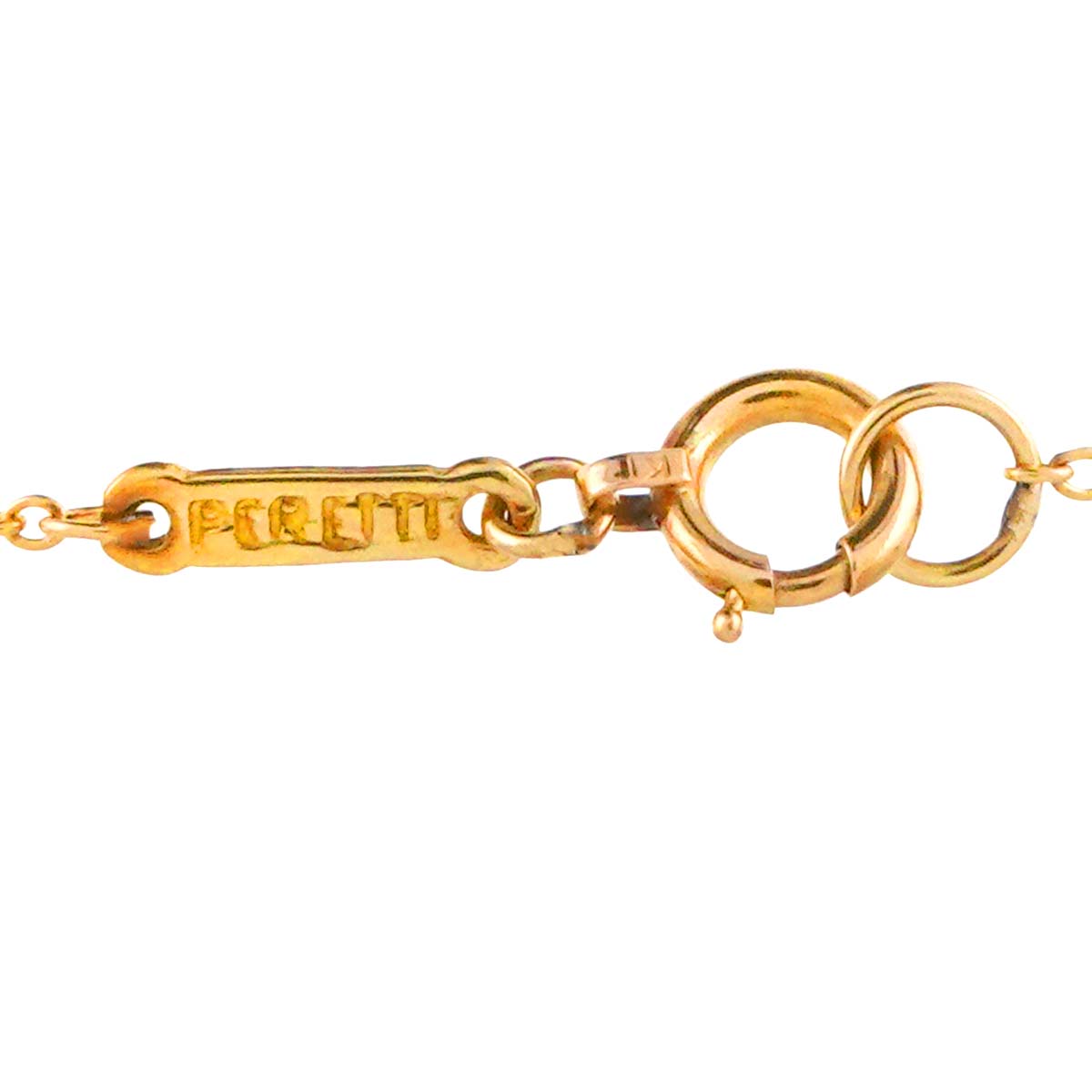 Peretti Hook Necklace 18K Yellow Gold 750