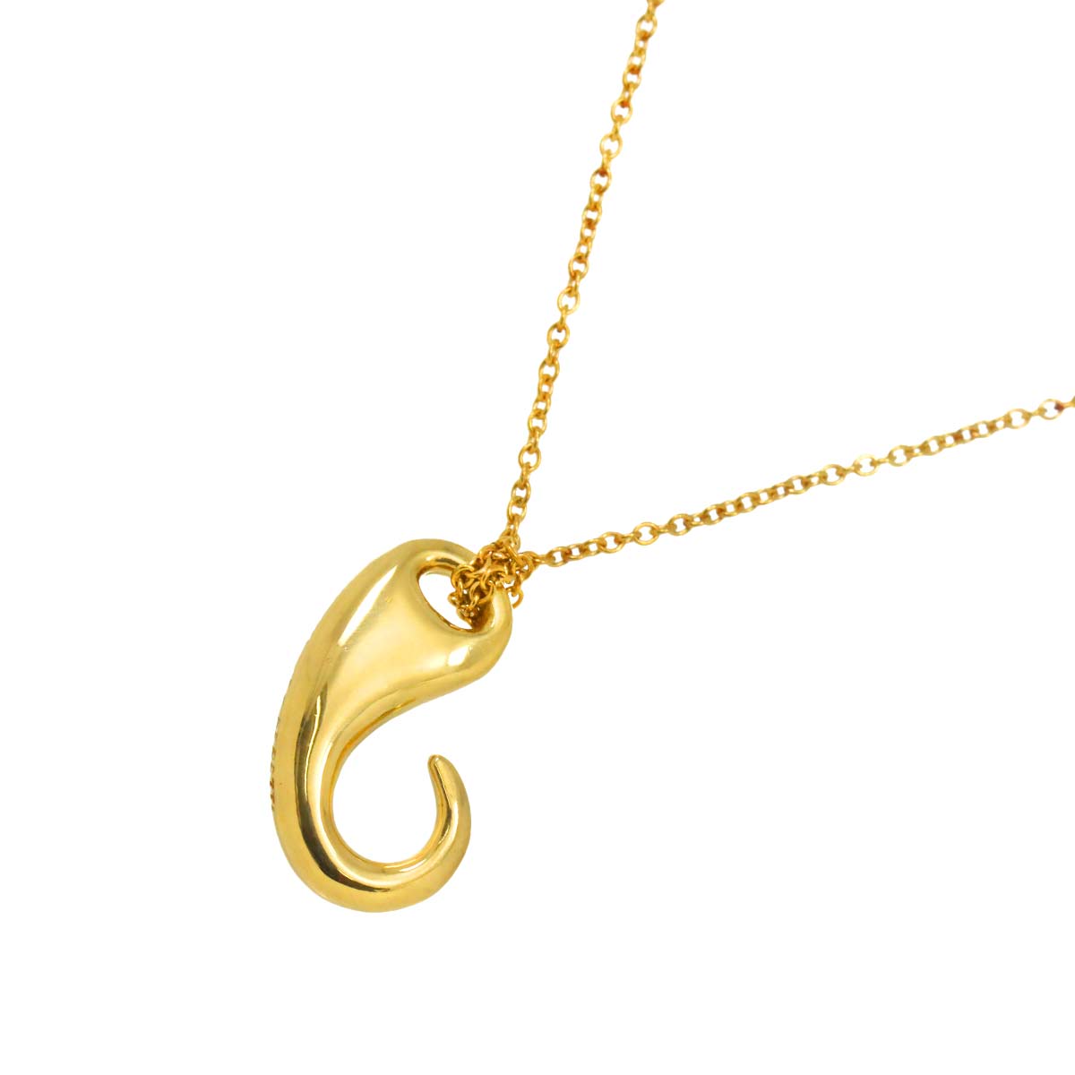 Peretti Hook Necklace 18K Yellow Gold 750