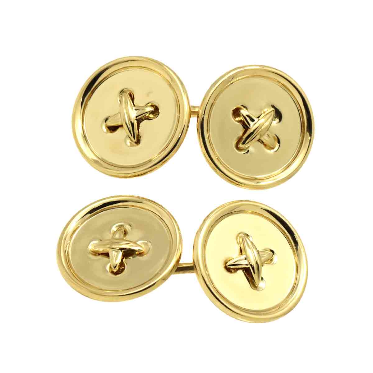 cuff links 18K Yellow Gold 750