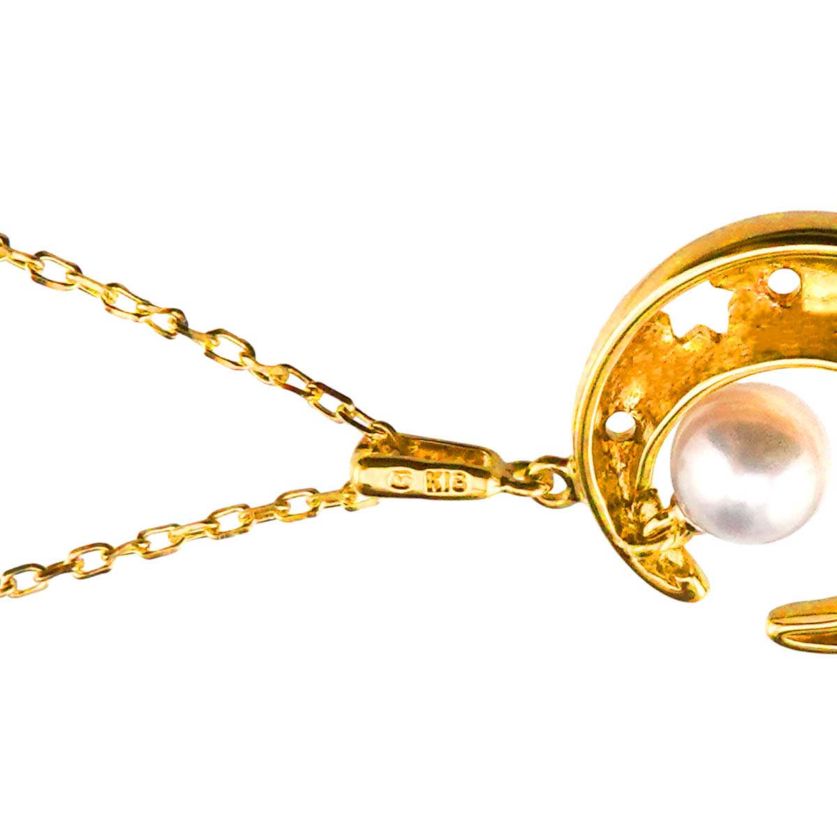 Akoya Pearl 5.4mm Necklace 18K YG 750