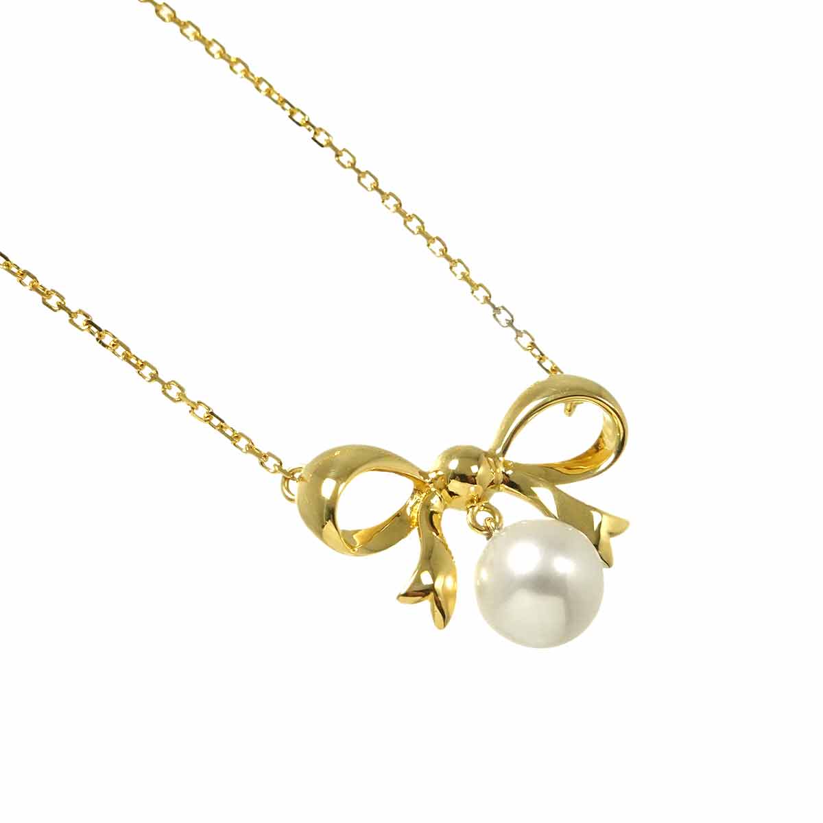 Akoya Pearl 7.0mm Necklace 18K Yellow Gold 750