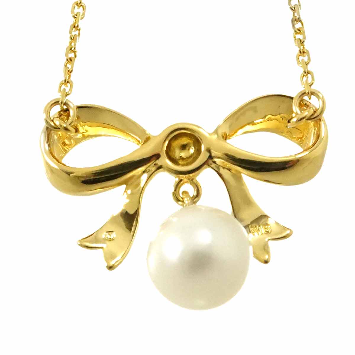 Akoya Pearl 7.0mm Necklace 18K Yellow Gold 750