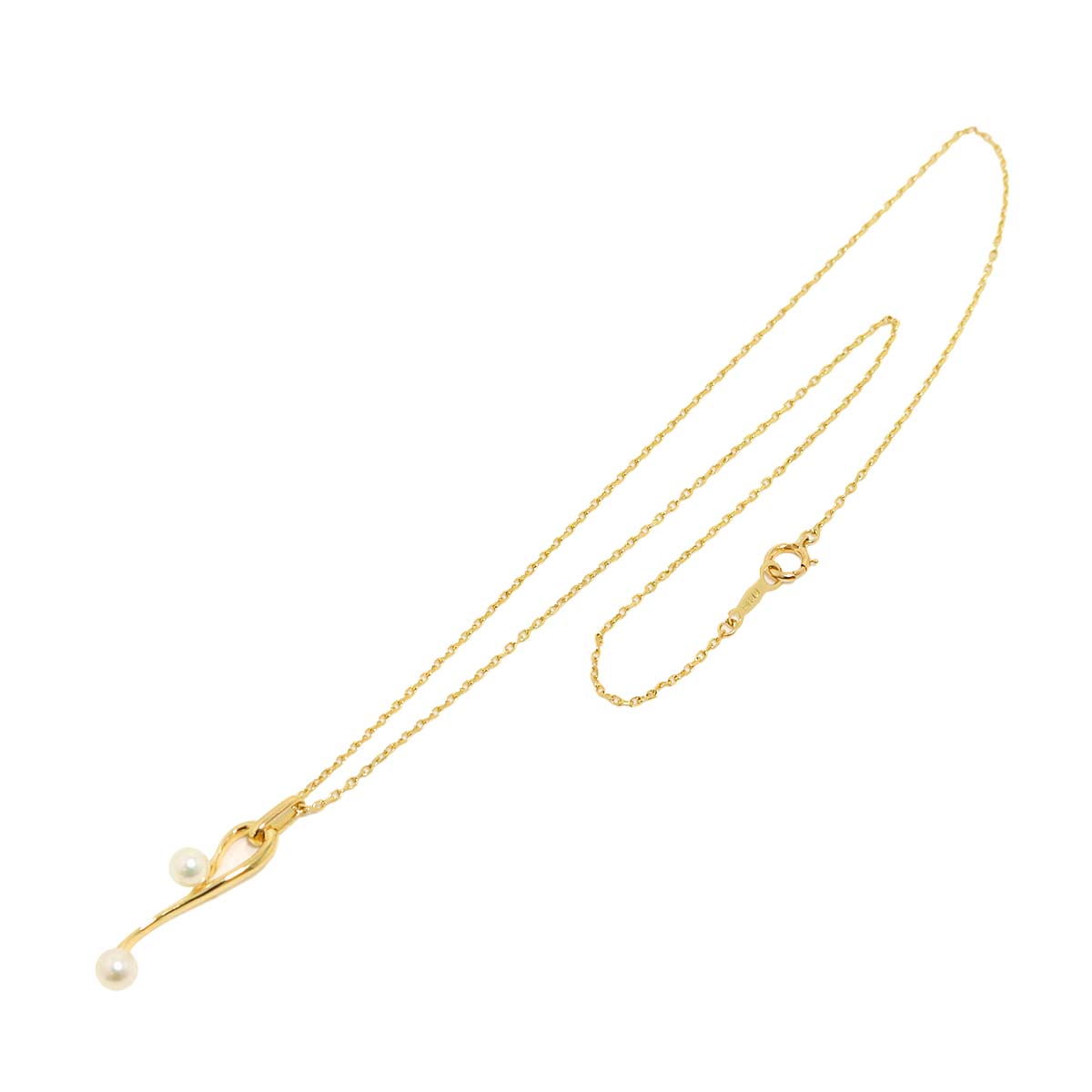 Akoya Pearl 4.4-4.2mm Necklace 14K YG 585