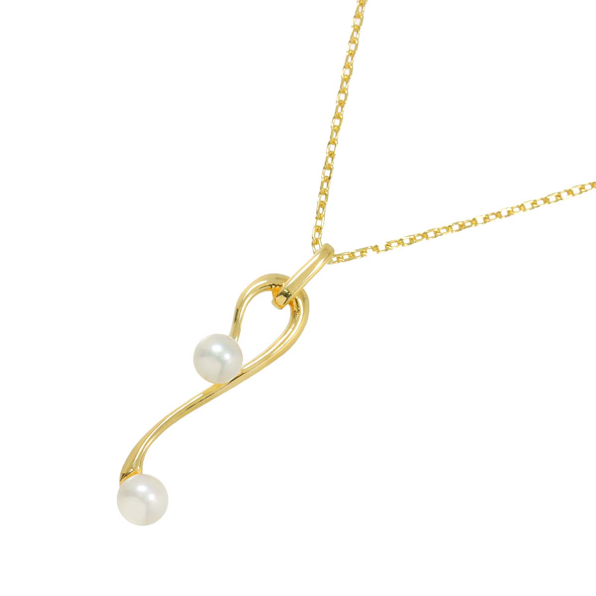 Akoya Pearl 4.4-4.2mm Necklace 14K YG 585