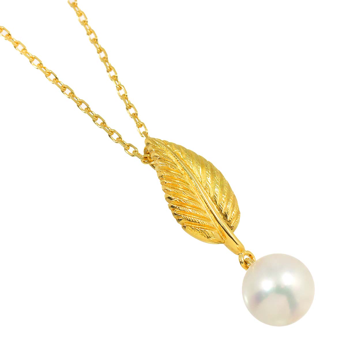 Akoya Pearl 7.4mm Necklace 14K YG 585
