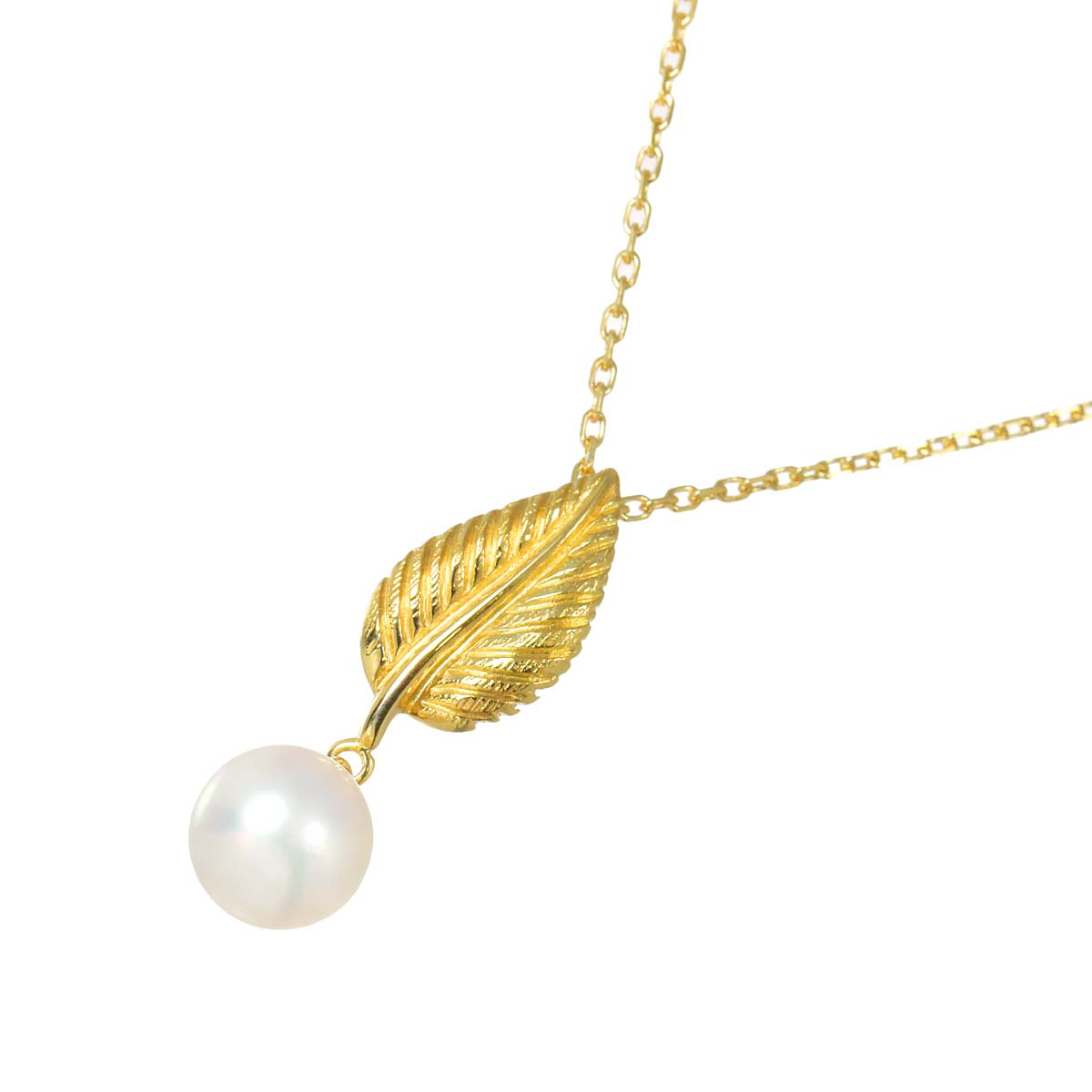 Akoya Pearl 7.4mm Necklace 14K YG 585