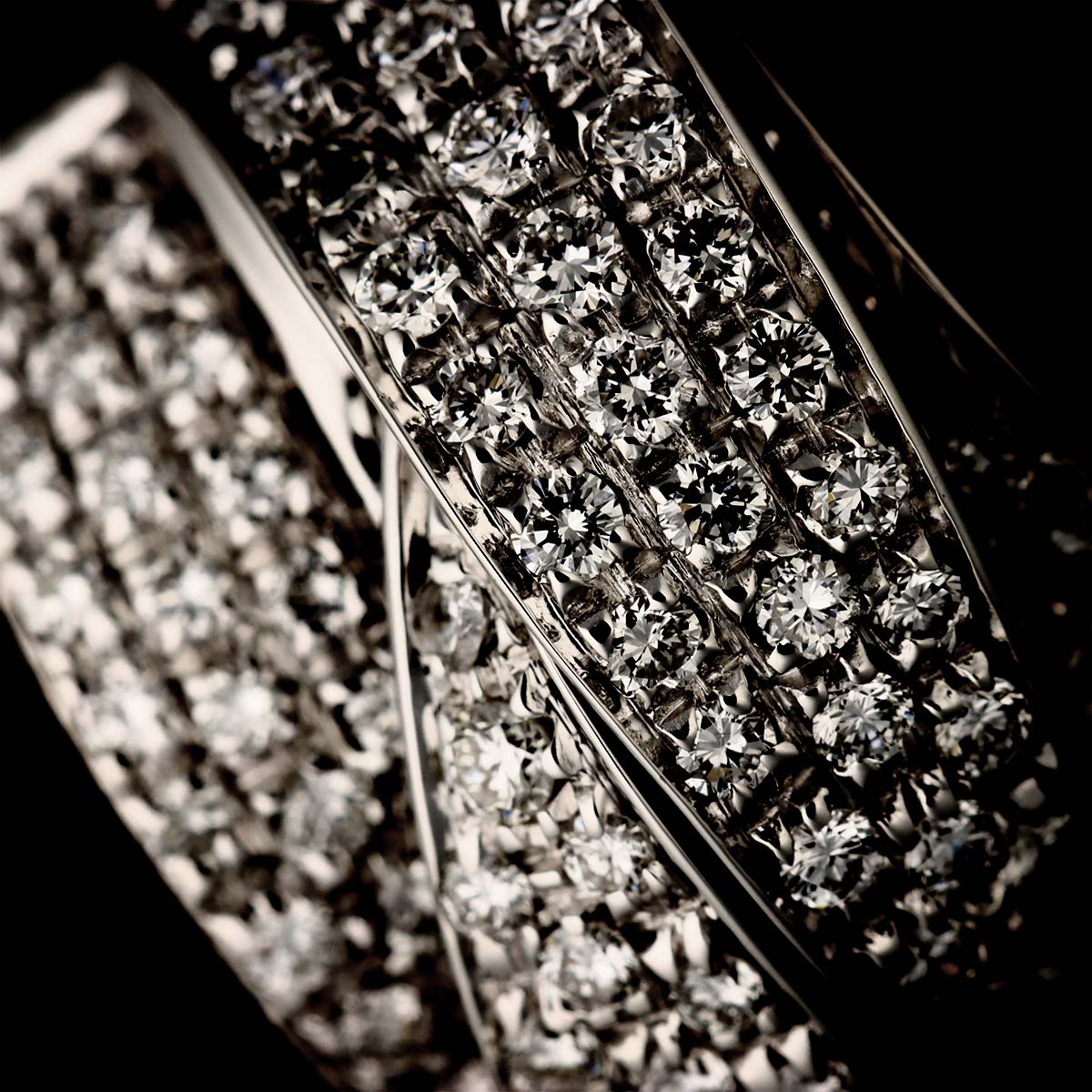 Diamond 1.24ct Ring 18K WG 750 Size6.25-6.5(US)