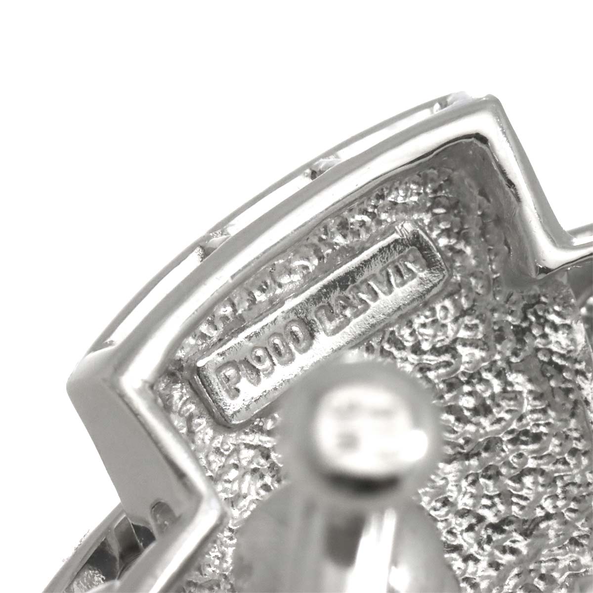 Diamond 1.13ct/1.13ct Earrings Clip-on Pt 14K WG 585