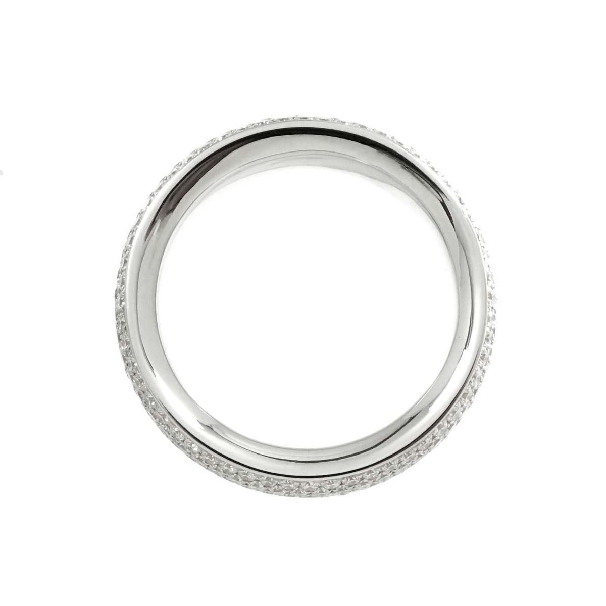 Diamond 2.46ct Ring 18K K18 WG White Gold size7.75-8(US)