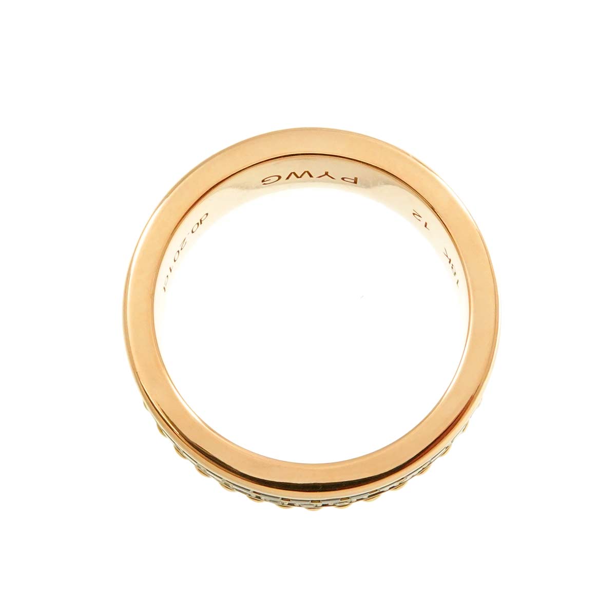 Diamond 0.201ct Ring 18K YG PG WG Pink size6(US)