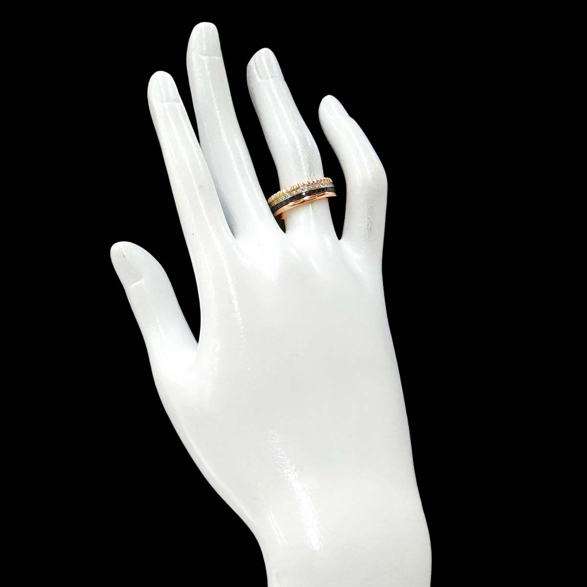 Diamond 0.201ct Ring 18K YG PG WG Pink size6(US)