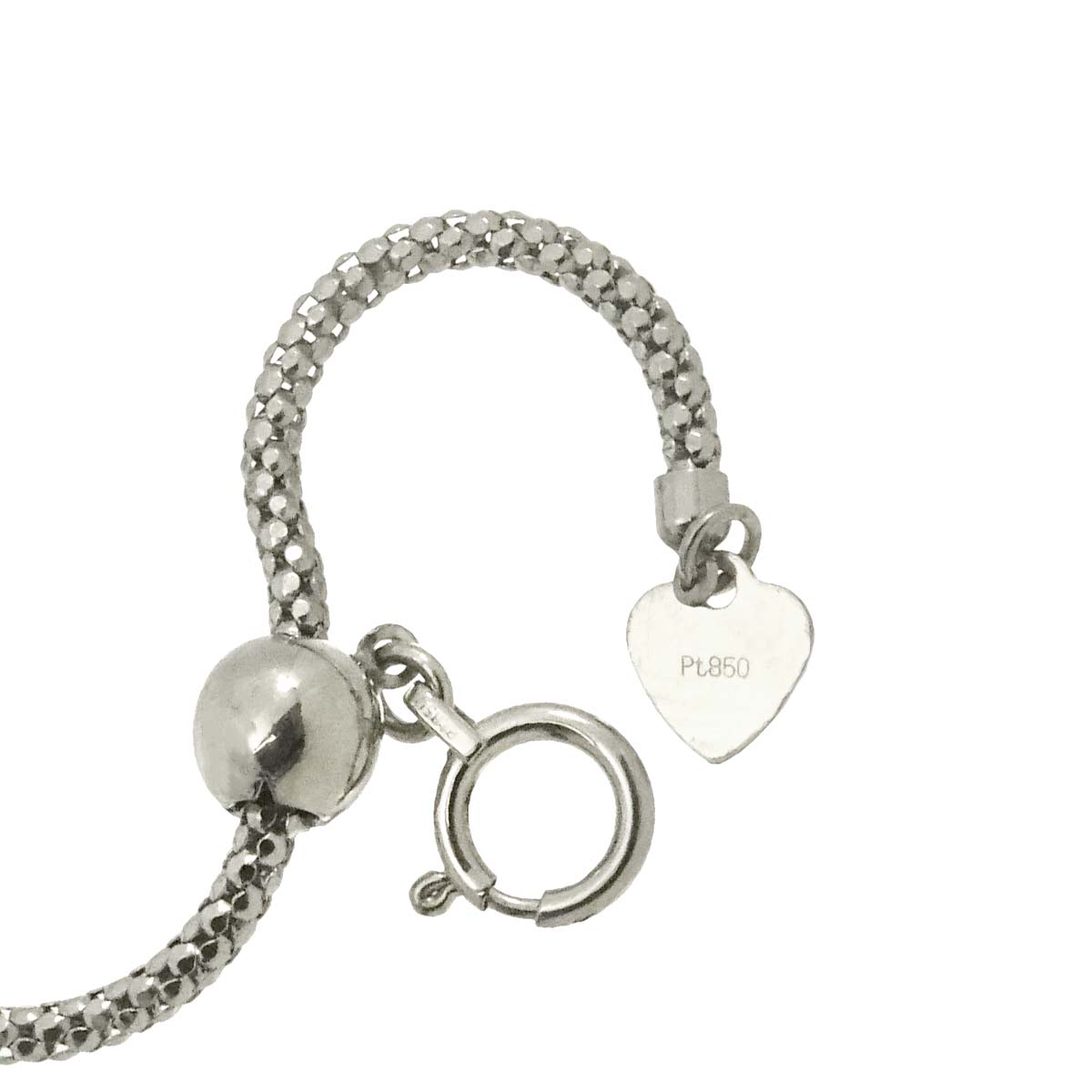 Diamond 0.21ct Ruby 0.01ct Necklace Pt 18K PG Platinum