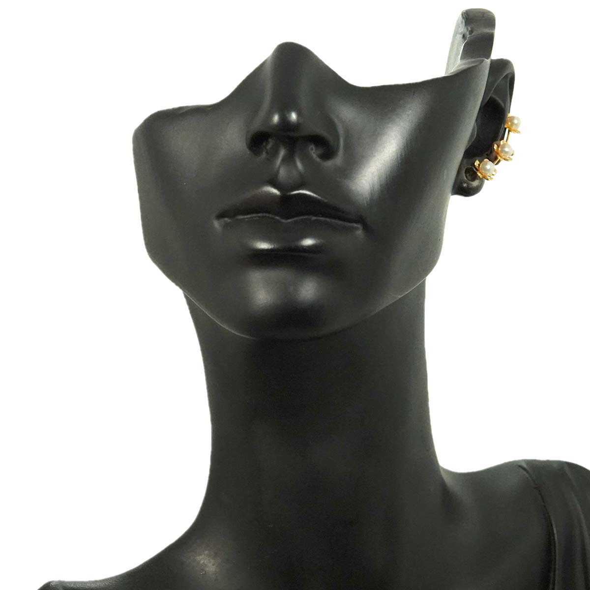 Akoya Pearl 3.8mm Earrings Clip on 18K YG 750