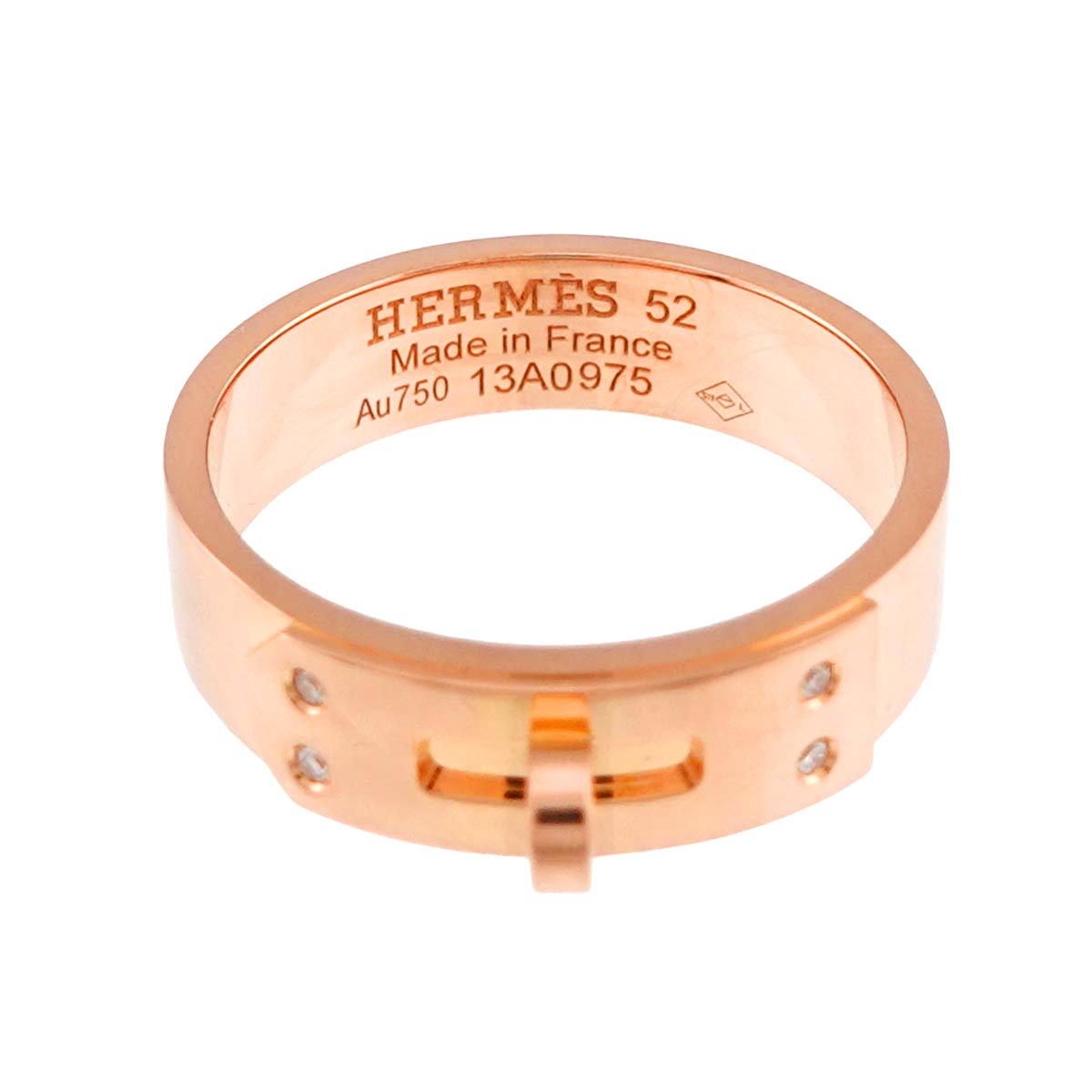 Kelly Diamond Ring PM 18K Pink Gold 750 Size52 6(US)