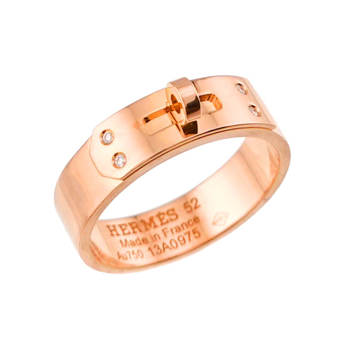 Kelly Diamond Ring PM 18K Pink Gold 750 Size52 6(US)