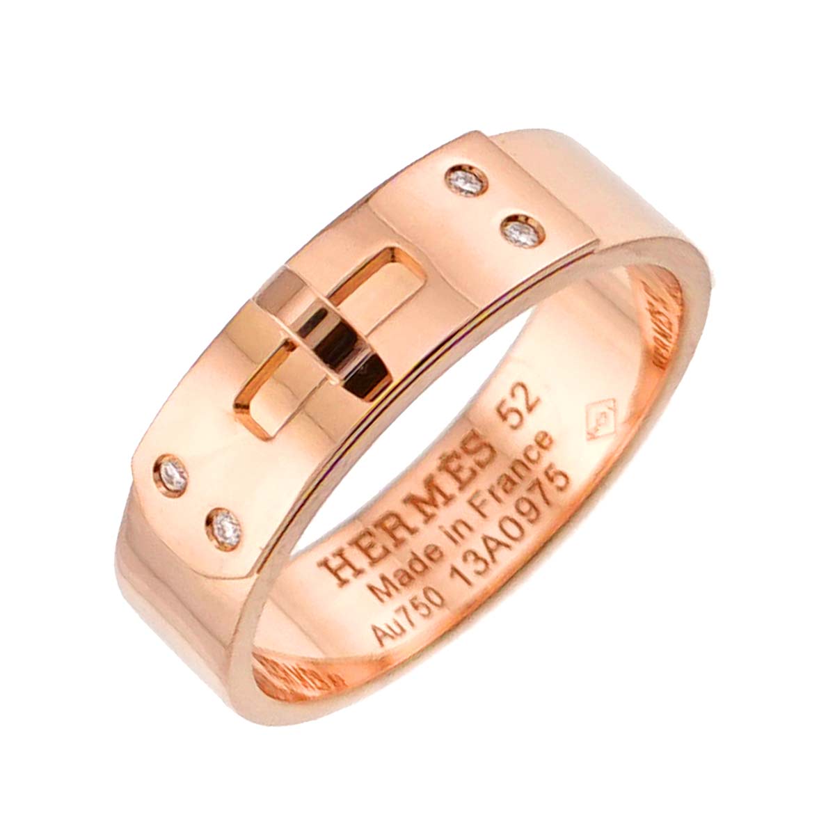 Kelly Diamond Ring PM 18K Pink Gold 750 Size52 6(US)