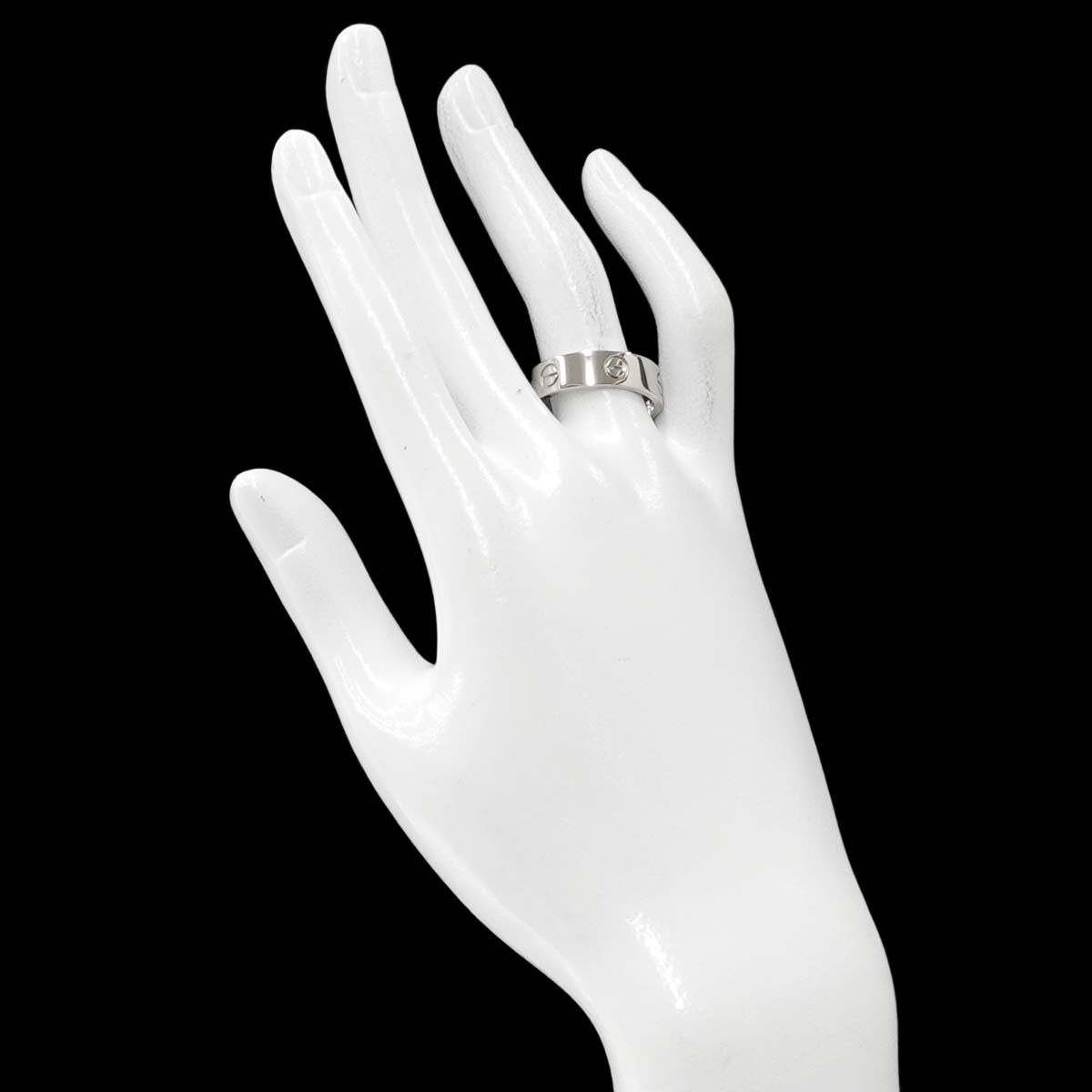 Love Ring 18K White Gold 750 size60 8.75(US)