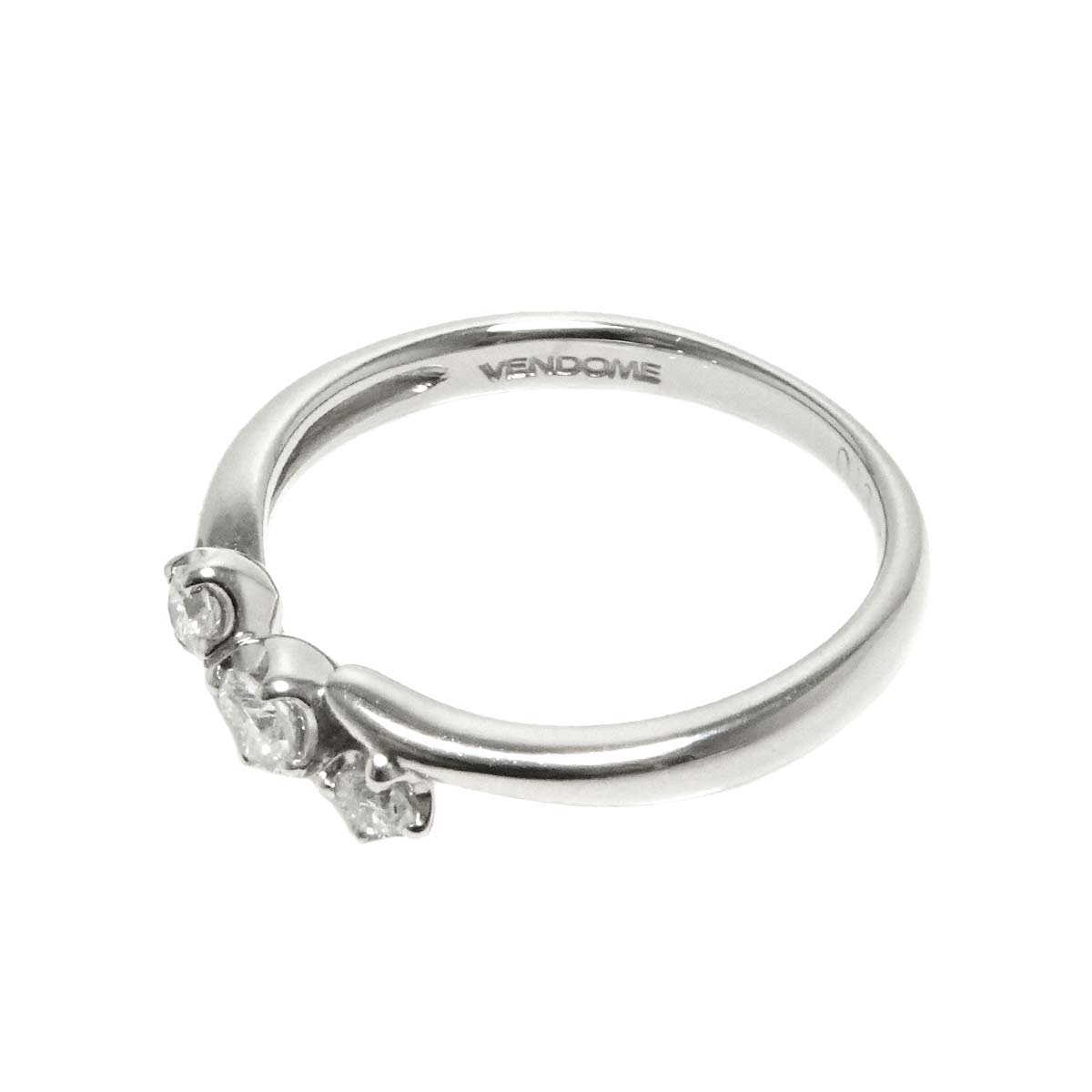 Diamond 0.13ct Ring Pt Platinum size3.75(US)