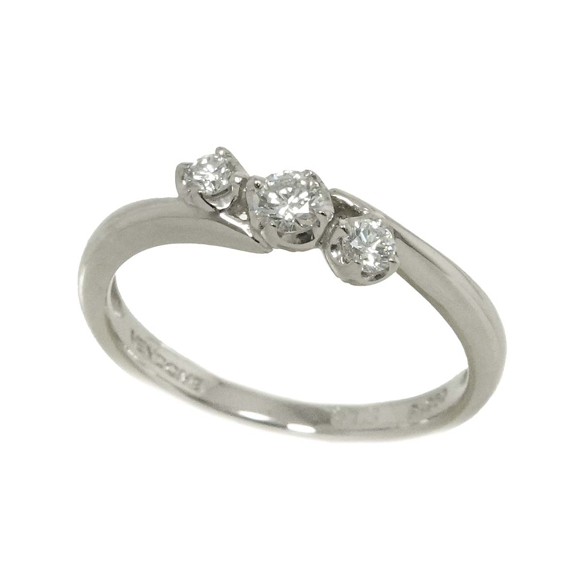 Diamond 0.13ct Ring Pt Platinum size3.75(US)