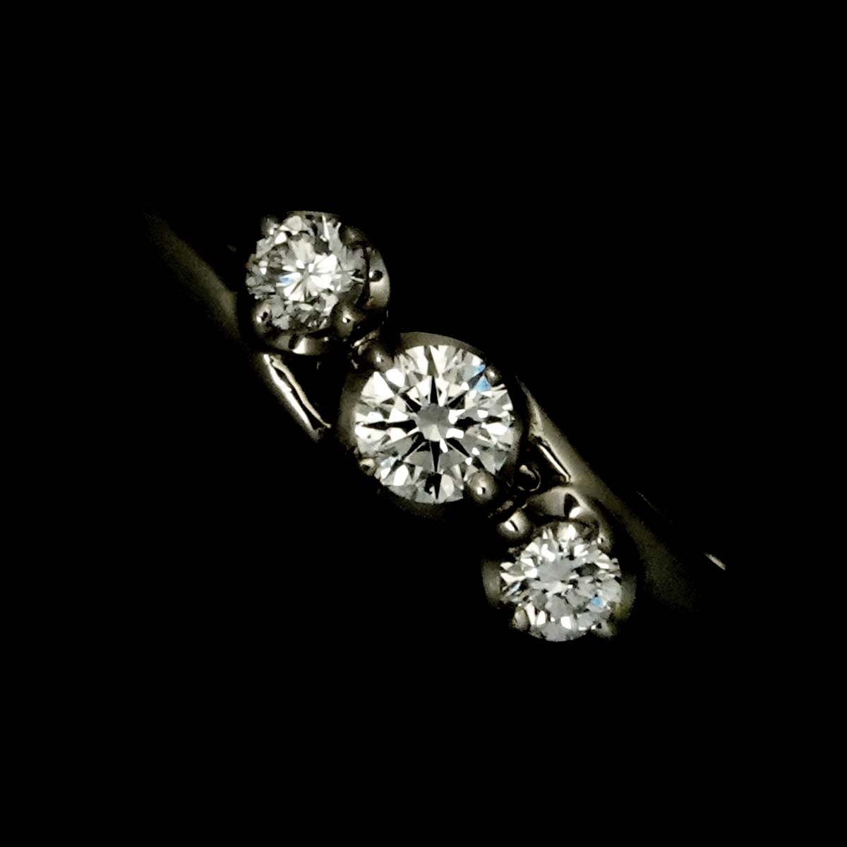 Diamond 0.13ct Ring Pt Platinum size3.75(US)