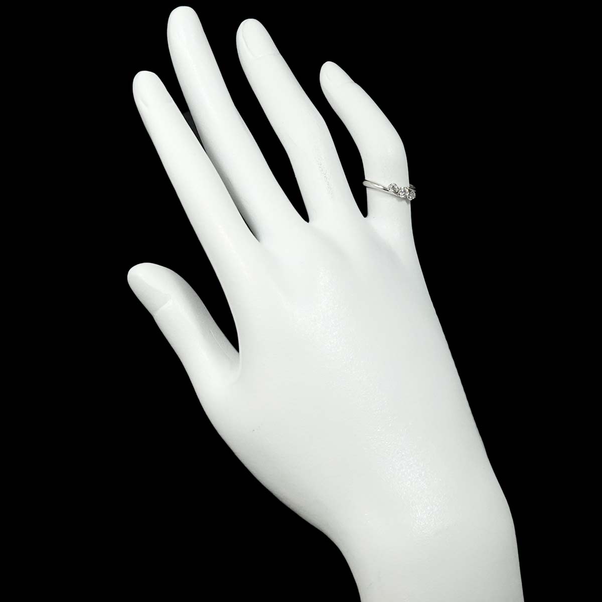 Diamond 0.13ct Ring Pt Platinum size3.75(US)