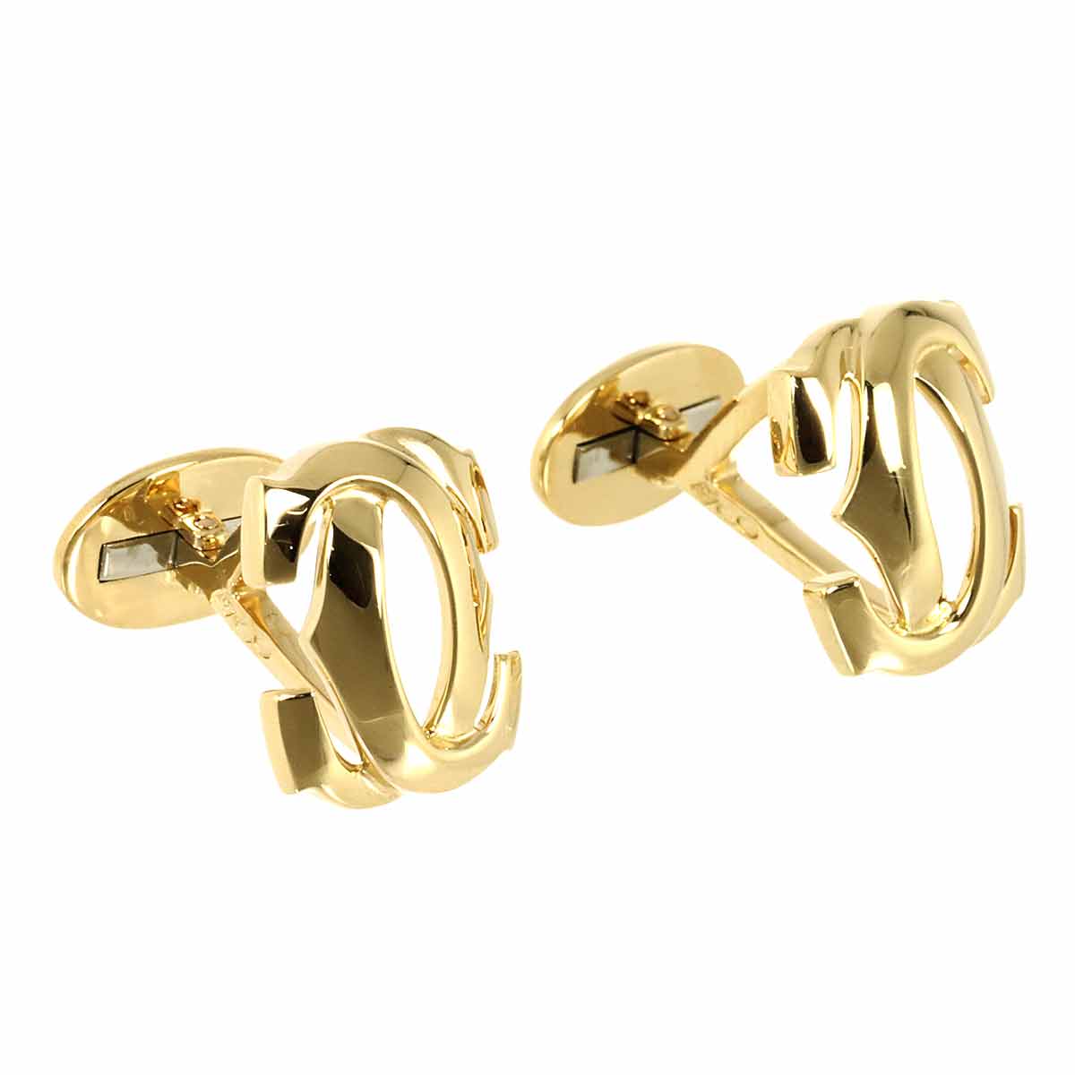 2C C2 Cuff links 18K Yellow Gold 750