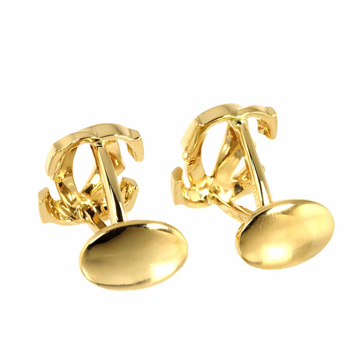 2C C2 Cuff links 18K Yellow Gold 750